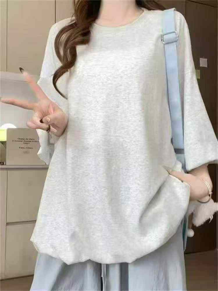 Women's Cotton Short Sleeve T-shirts, Total 366 Pieces Clearance - Image 4