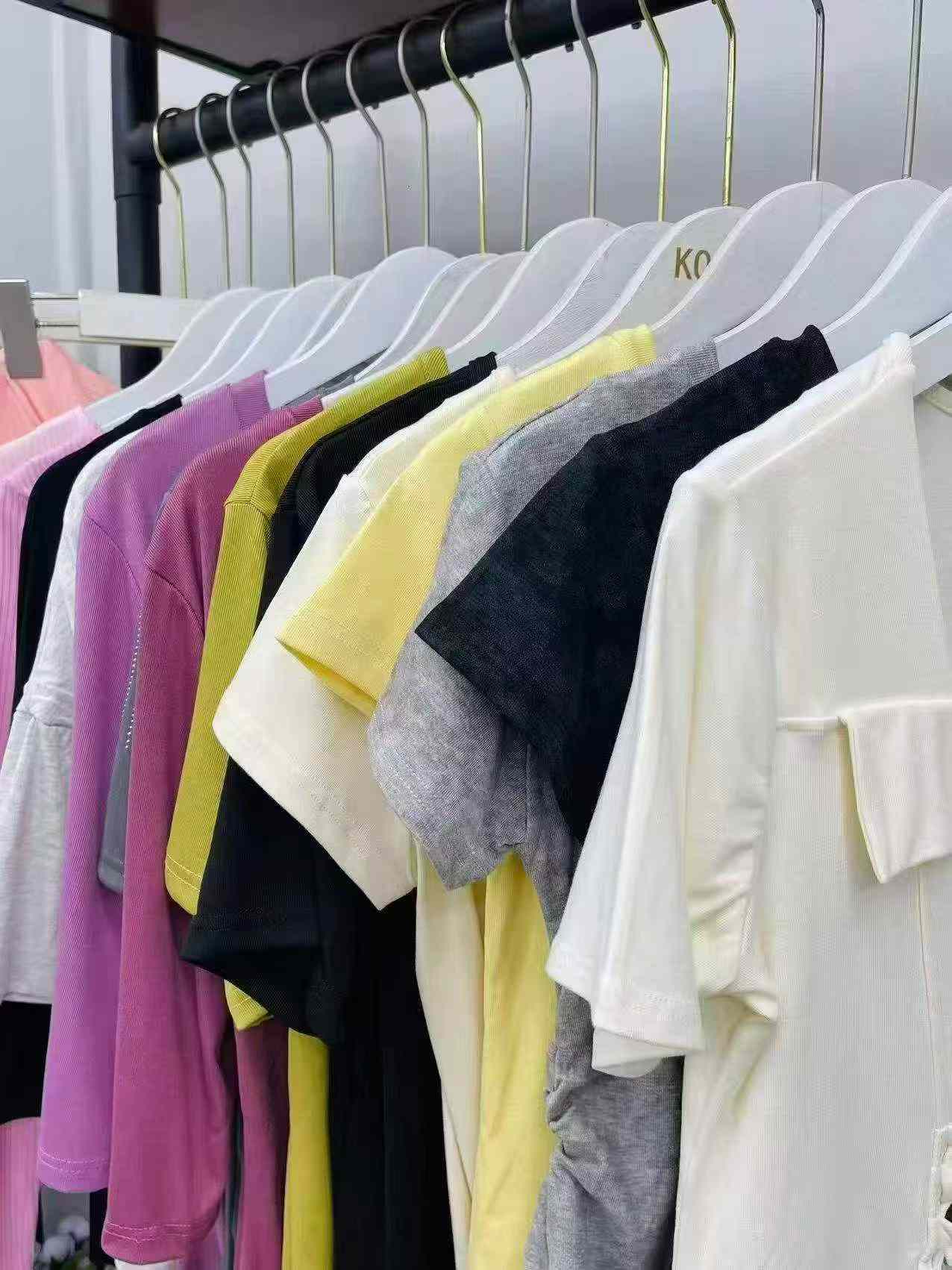 Women's Cotton Short Sleeve T-shirts, Total 366 Pieces Clearance - Image 5