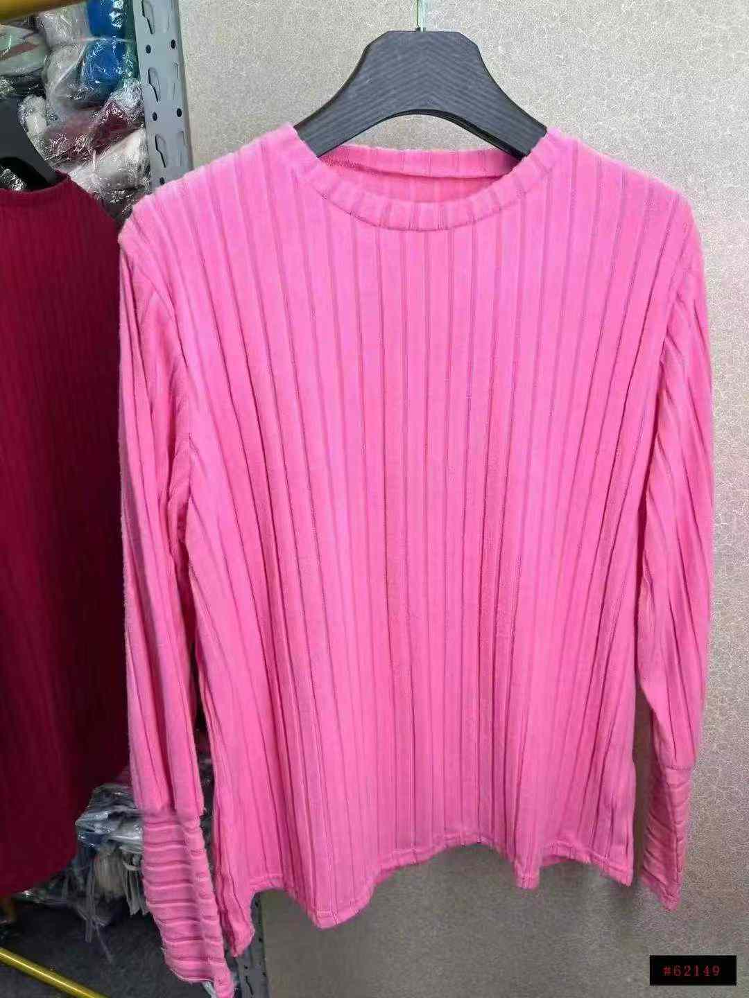 350 PCS Atasan Dasar Lengan Panjang Leher Bulat Potongan Longgar Warna Polos Gaya Eropa-Amerika untuk Musim Gugur dan Musim Dingin, Ukuran XL-6XL - Image 4