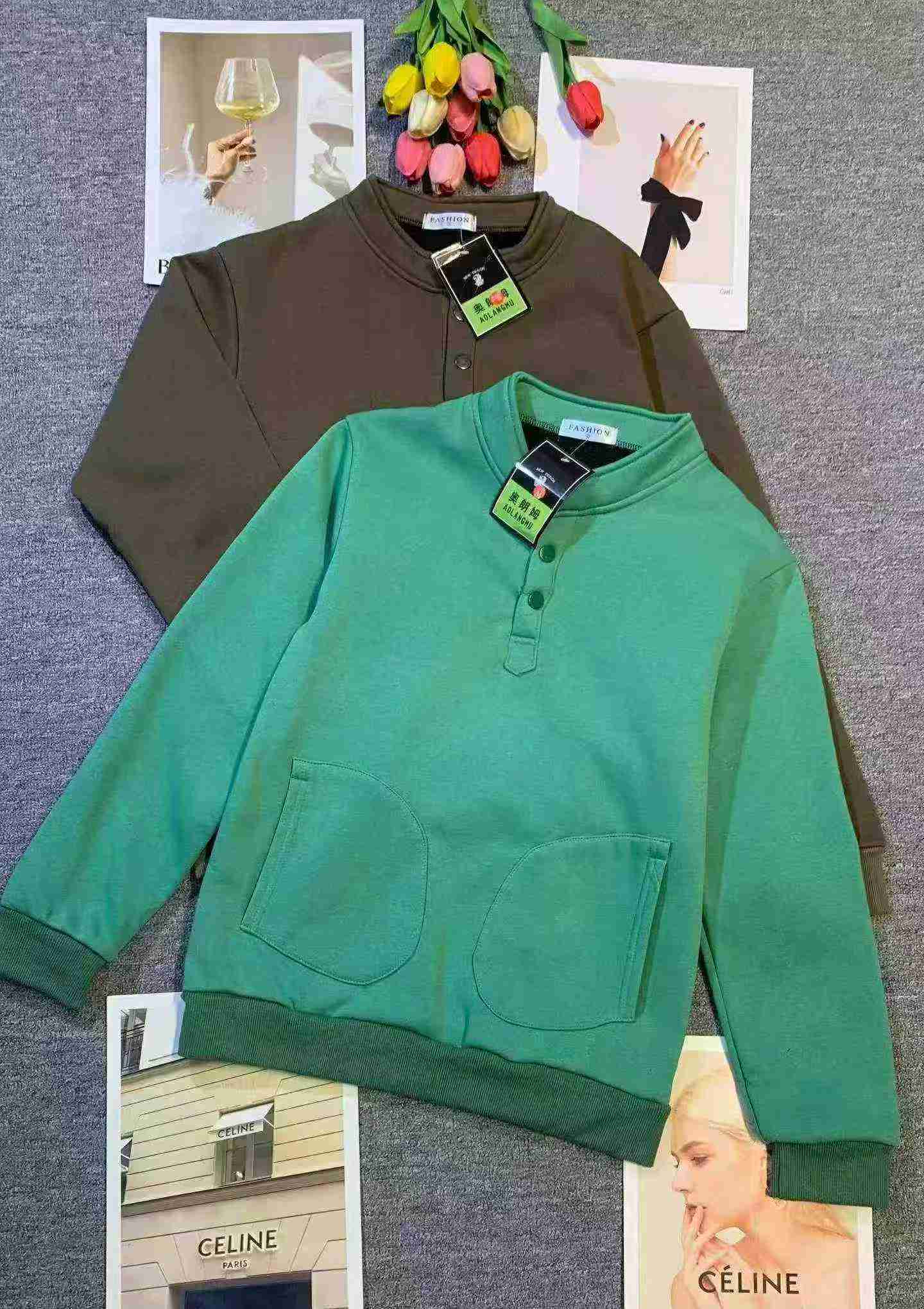 Liquidación: Aproximadamente 200 piezas de sudaderas vintage con forro de felpa - Image 2