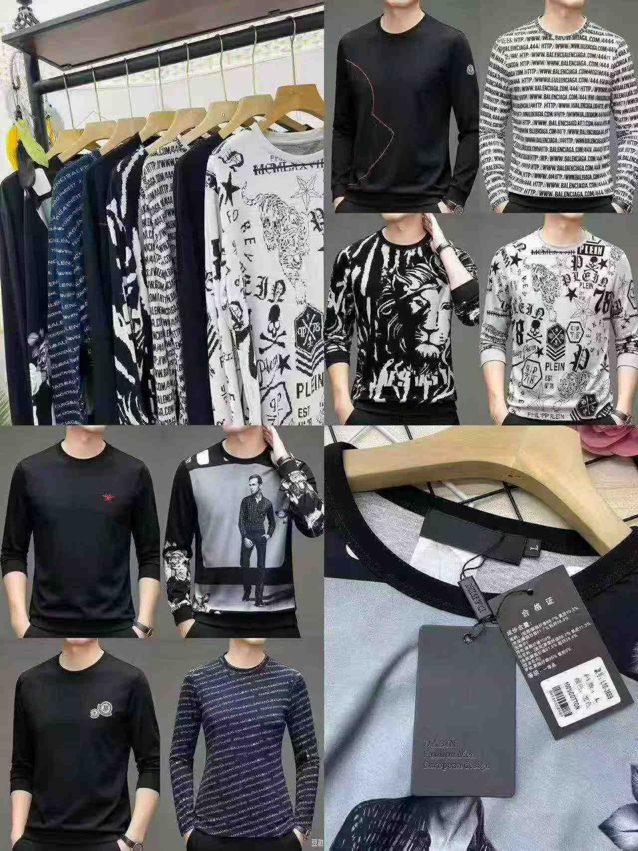 397 Potong Kaos Lengan Panjang Pria Penghabisan Stok - Image 2