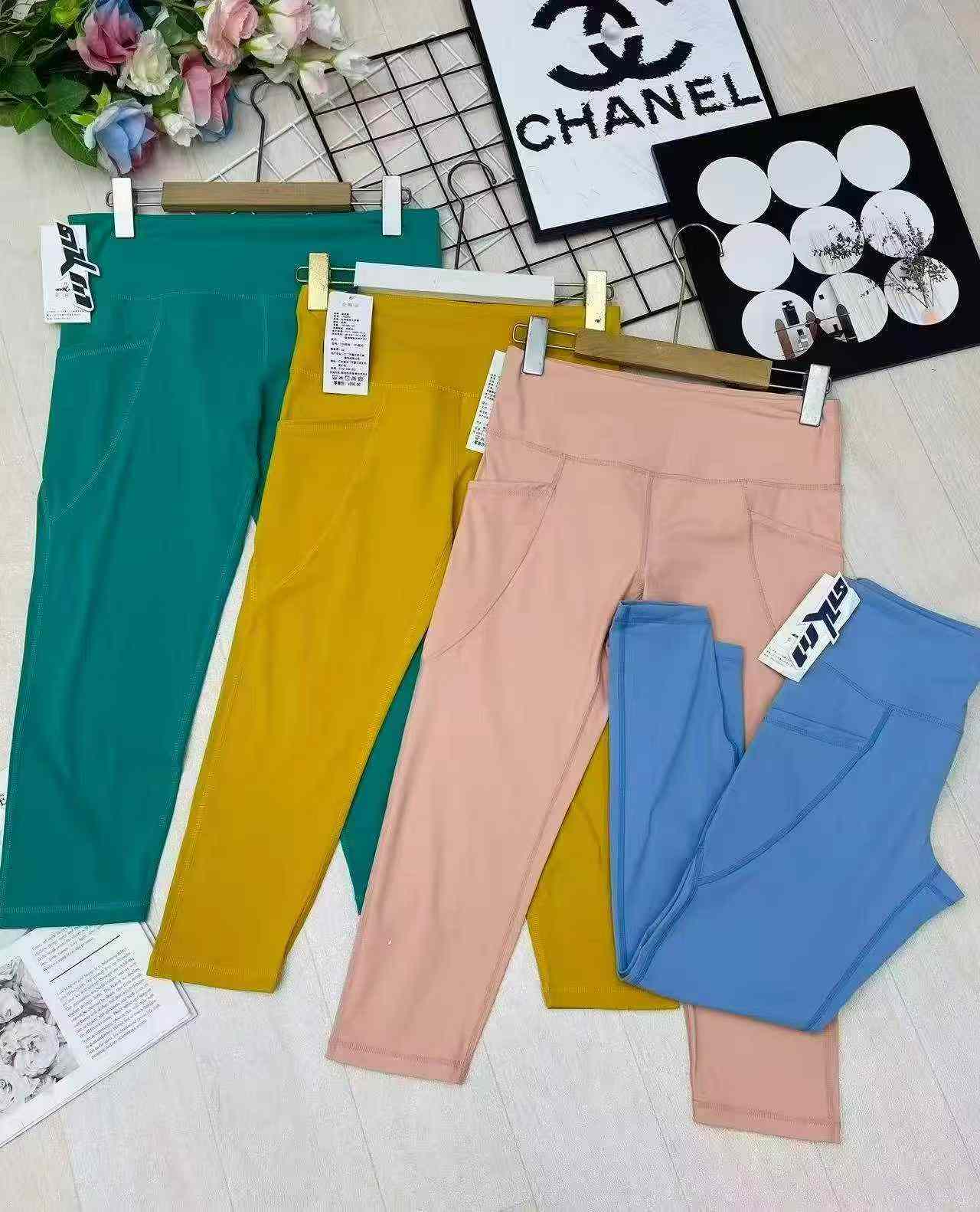 Pantalons de yoga sportifs en spandex de marque, liquidation de 2740 pièces - Image 8