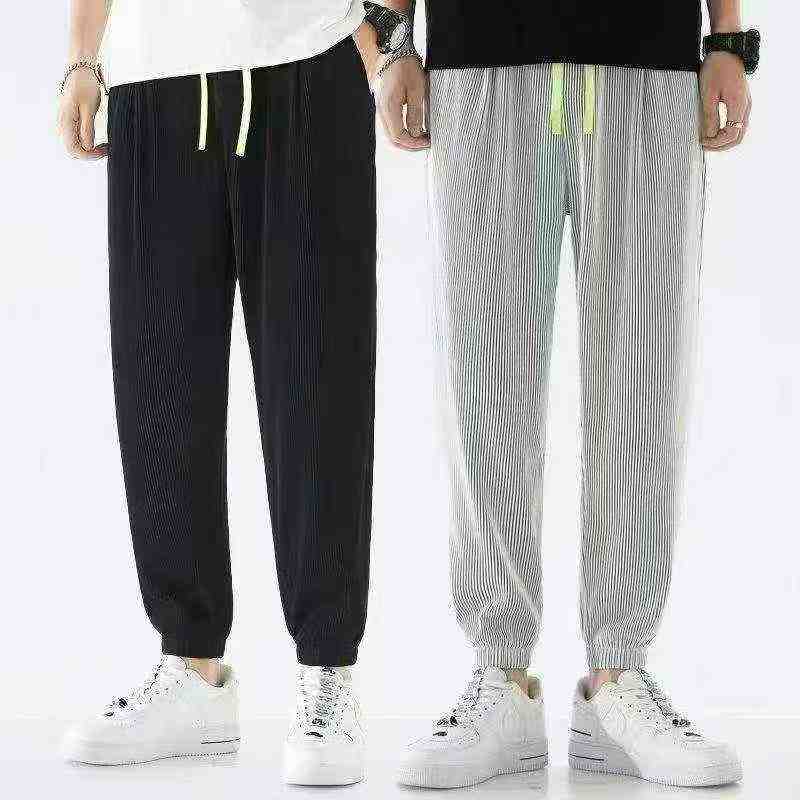 Pantalones jogger de seda de hielo para hombre, 2285 piezas, embalaje individual - Image 4
