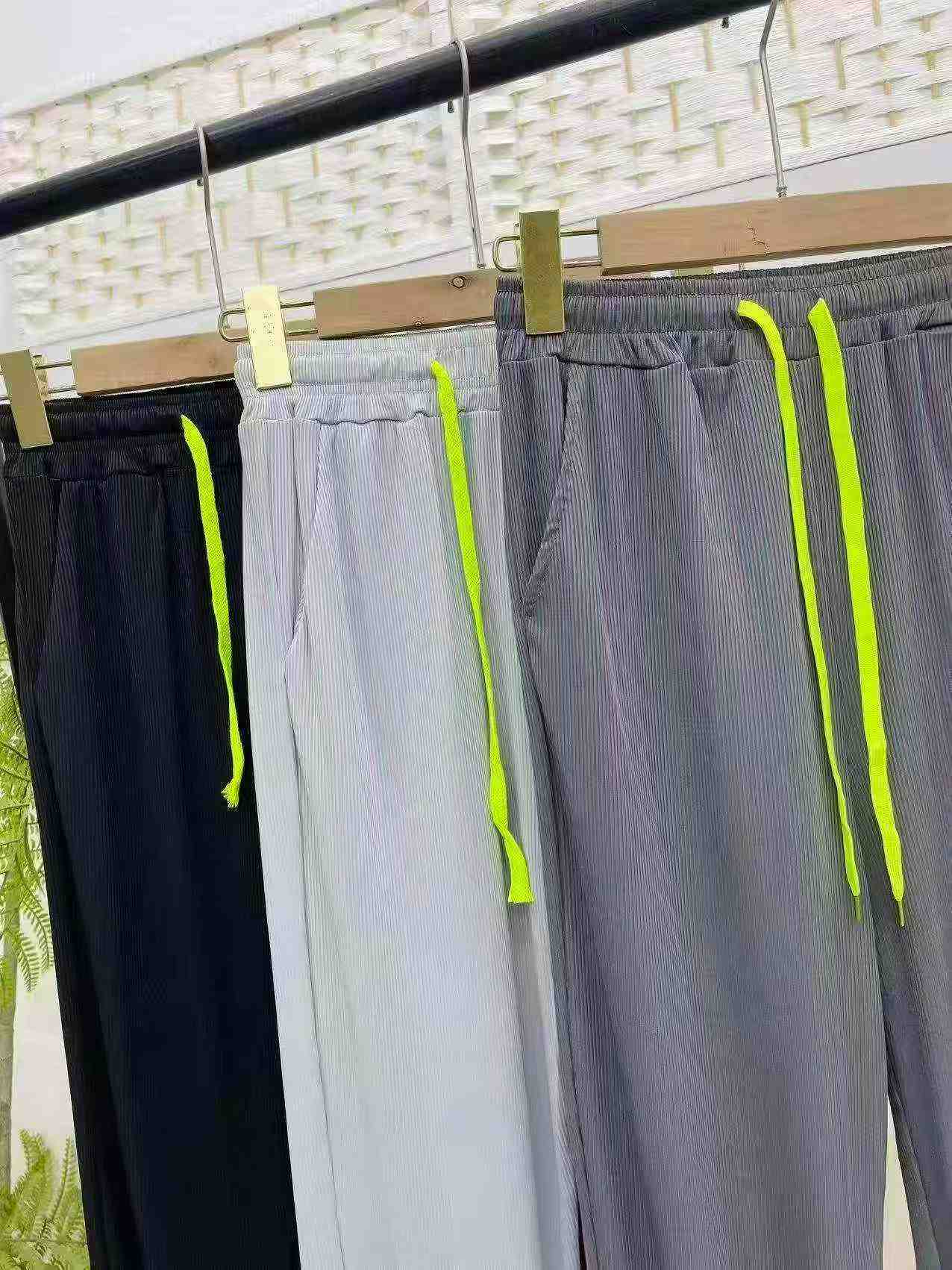Pantalones jogger de seda de hielo para hombre, 2285 piezas, embalaje individual - Image 7
