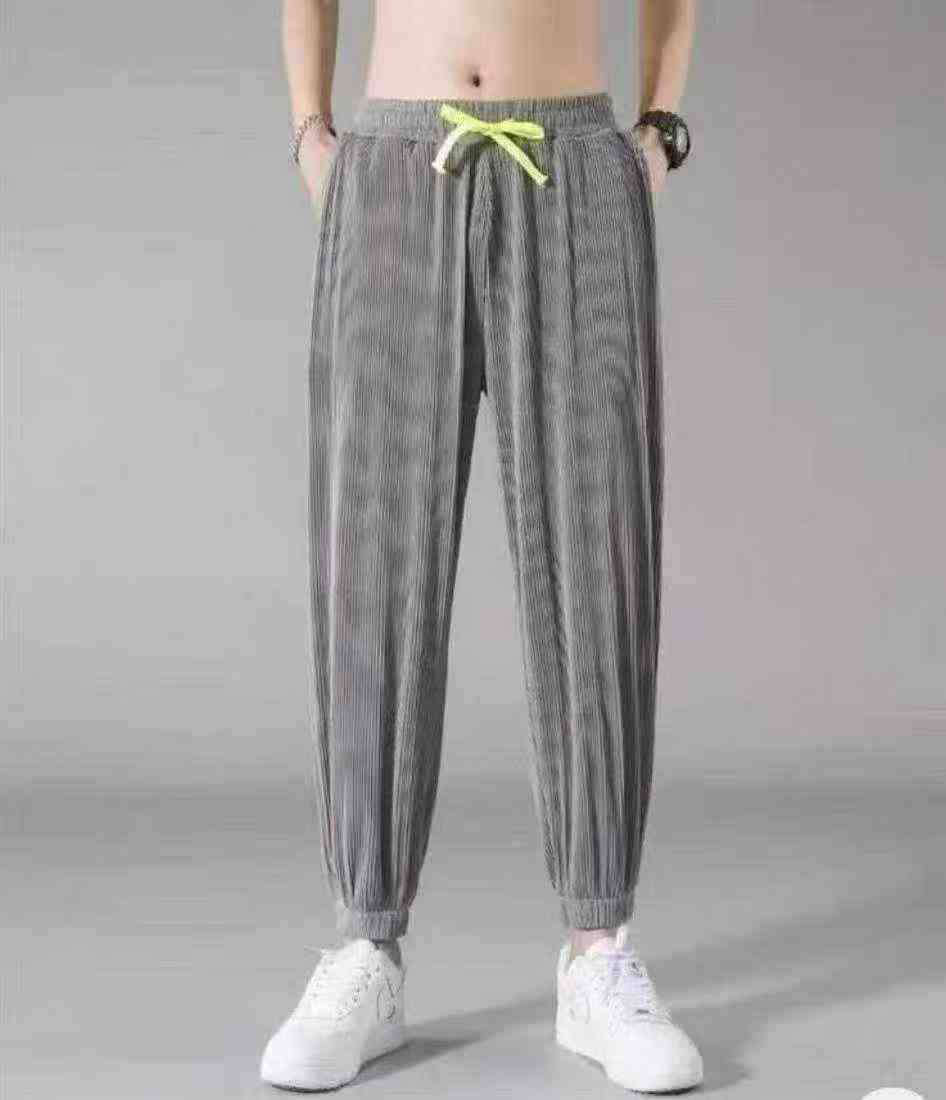 Pantalones jogger de seda de hielo para hombre, 2285 piezas, embalaje individual - Image 9