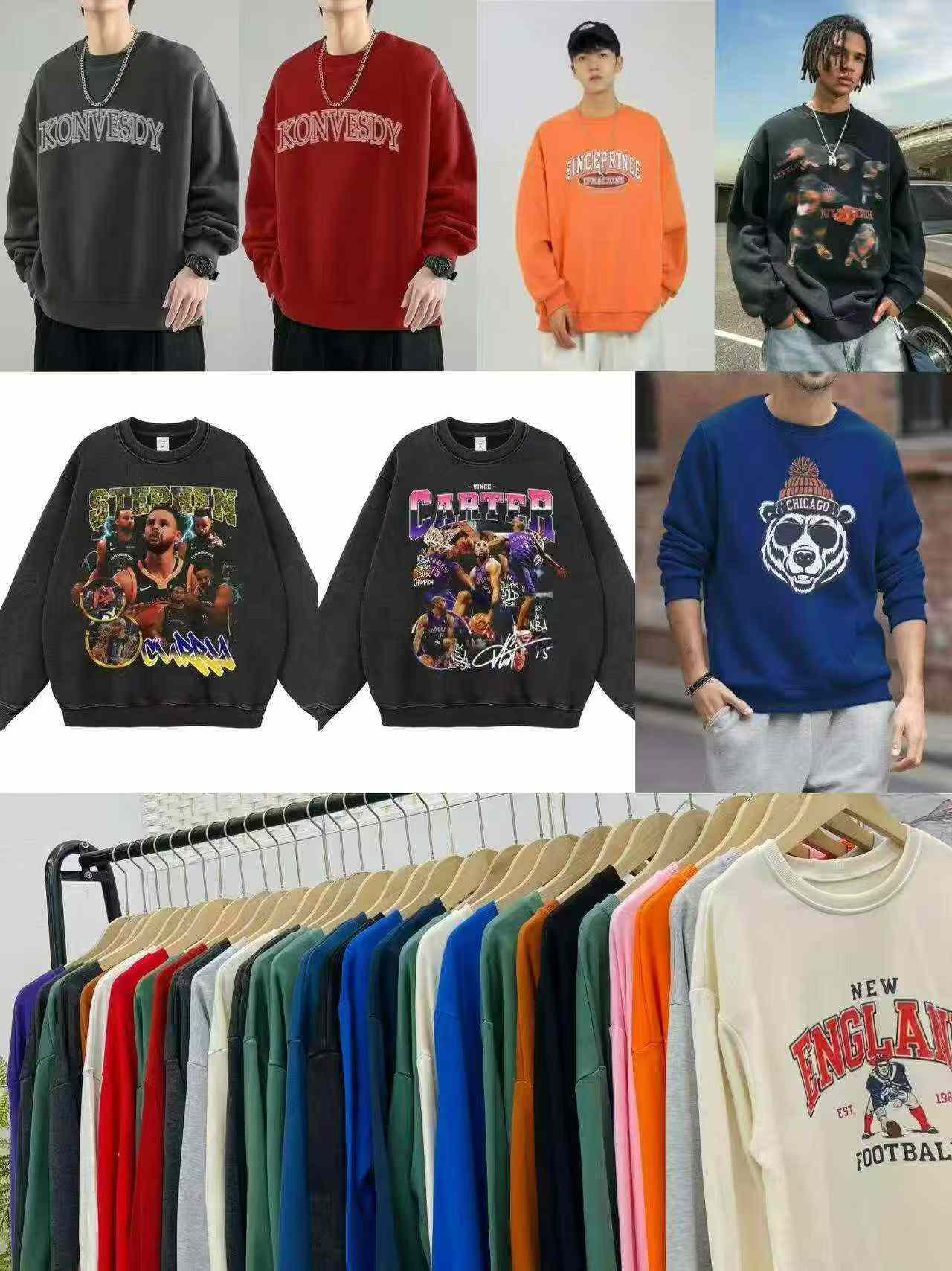 Sudaderas de felpa francesa para hombre de marca de moda, 1815 piezas - Image 2