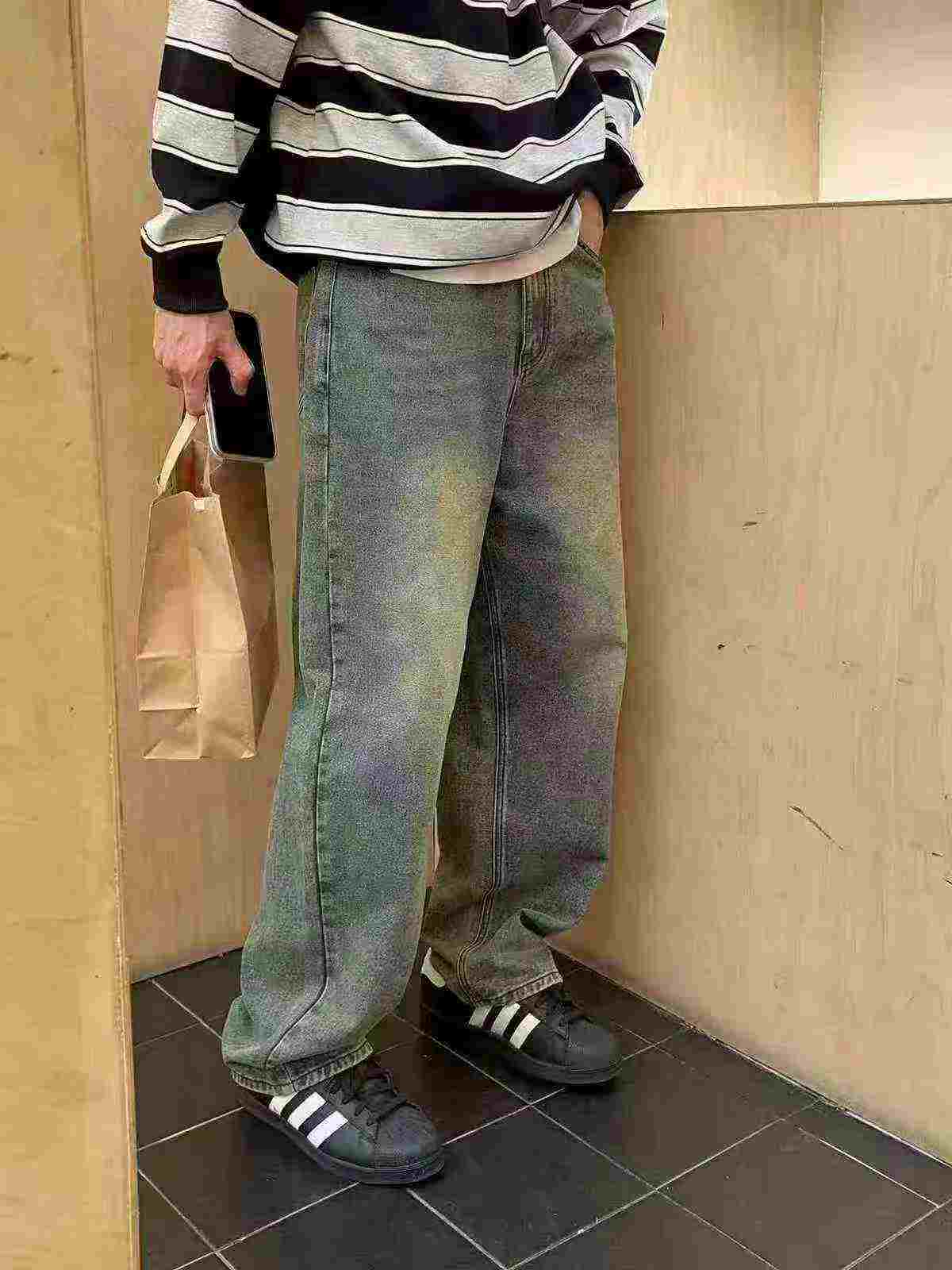 Jeans droits pour homme à l'ambiance style High Street américaine, 210 pièces - Image 5