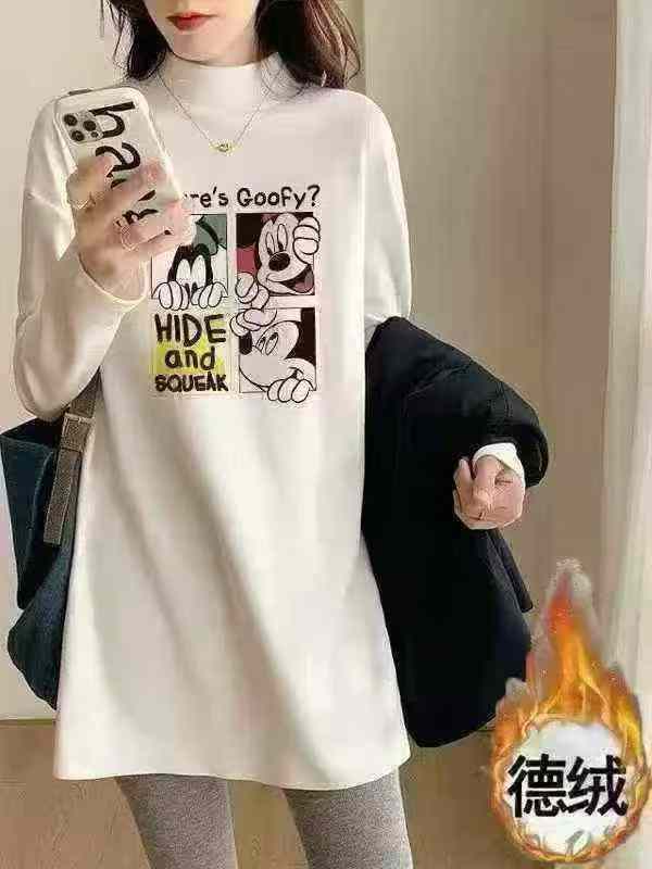2 Model Kaos Dasar Lengan Panjang Bahan Dralon Wanita, Stok Grosir Sekitar 850 Buah - Image 2