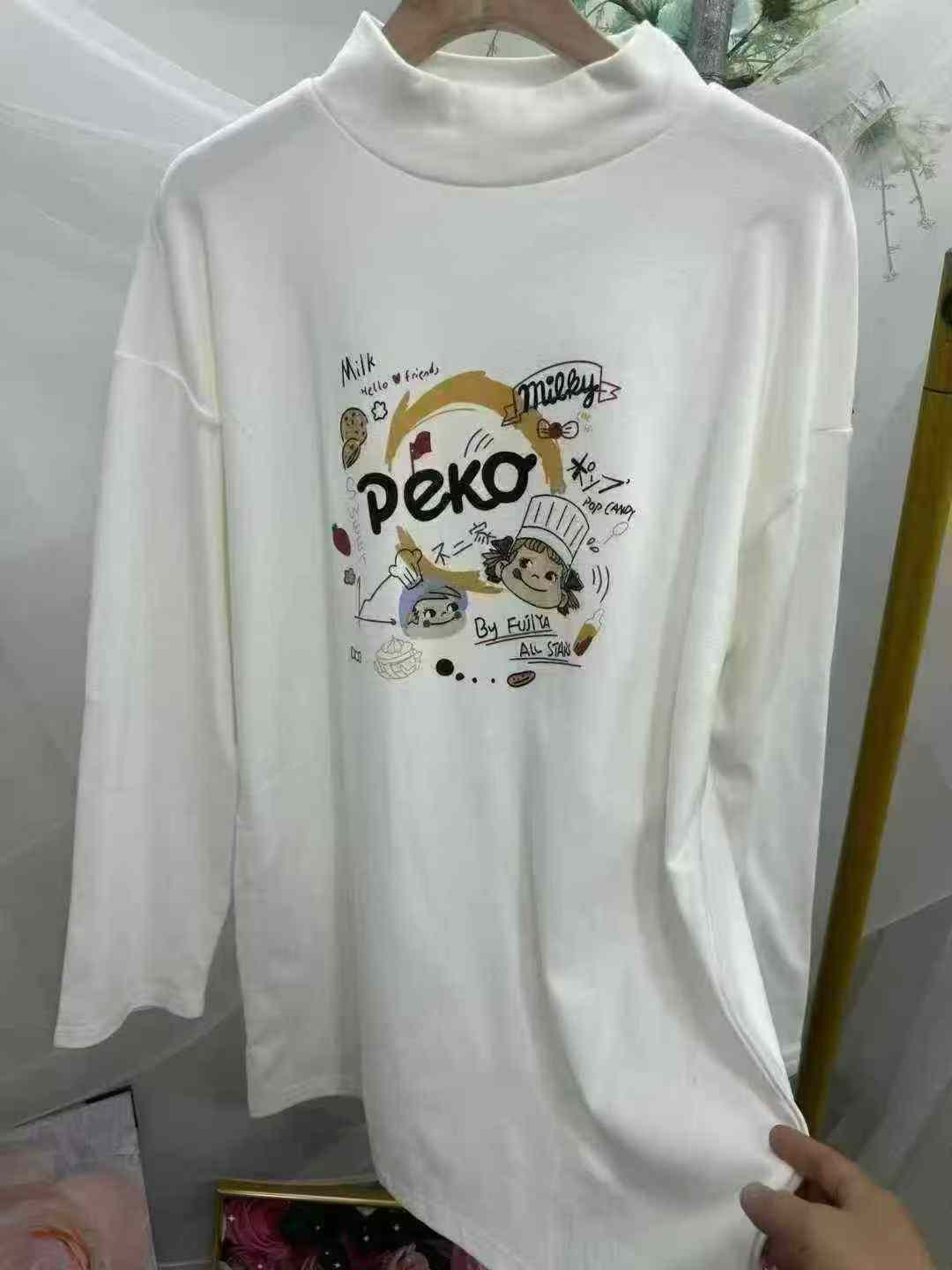 2 Model Kaos Dasar Lengan Panjang Bahan Dralon Wanita, Stok Grosir Sekitar 850 Buah - Image 5