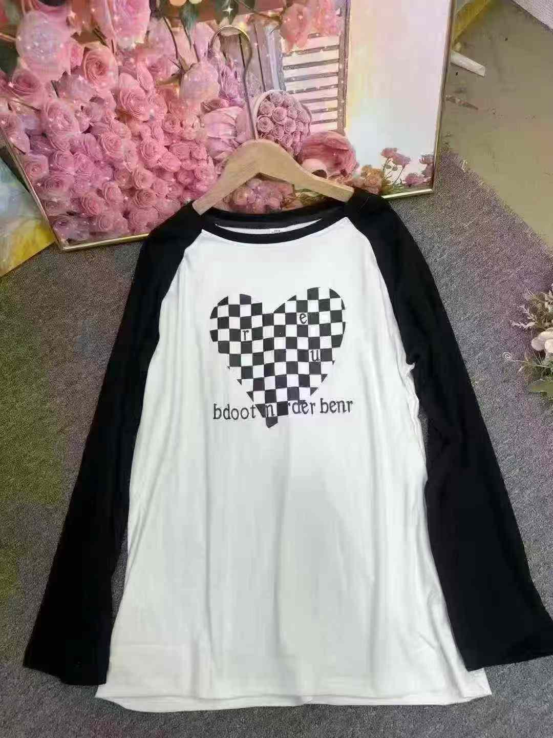 2 Model Kaos Dasar Lengan Panjang Bahan Dralon Wanita, Stok Grosir Sekitar 850 Buah - Image 8