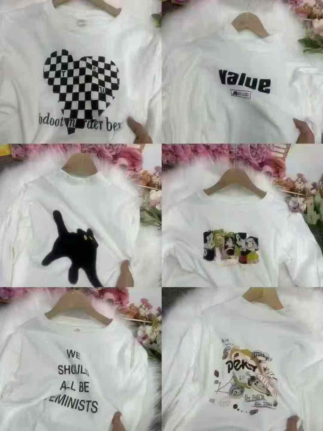2 Model Kaos Dasar Lengan Panjang Bahan Dralon Wanita, Stok Grosir Sekitar 850 Buah - Image 9