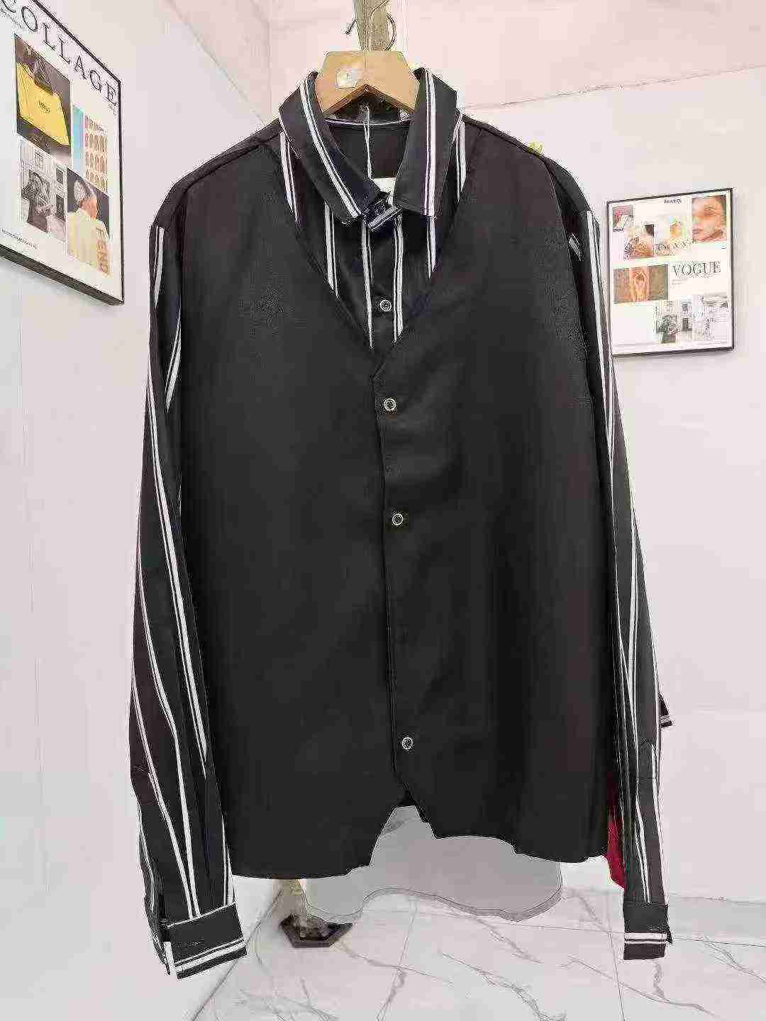 194件嘻哈風格男裝長袖襯衫，獨立包裝，尺碼S-5XL - Image 6