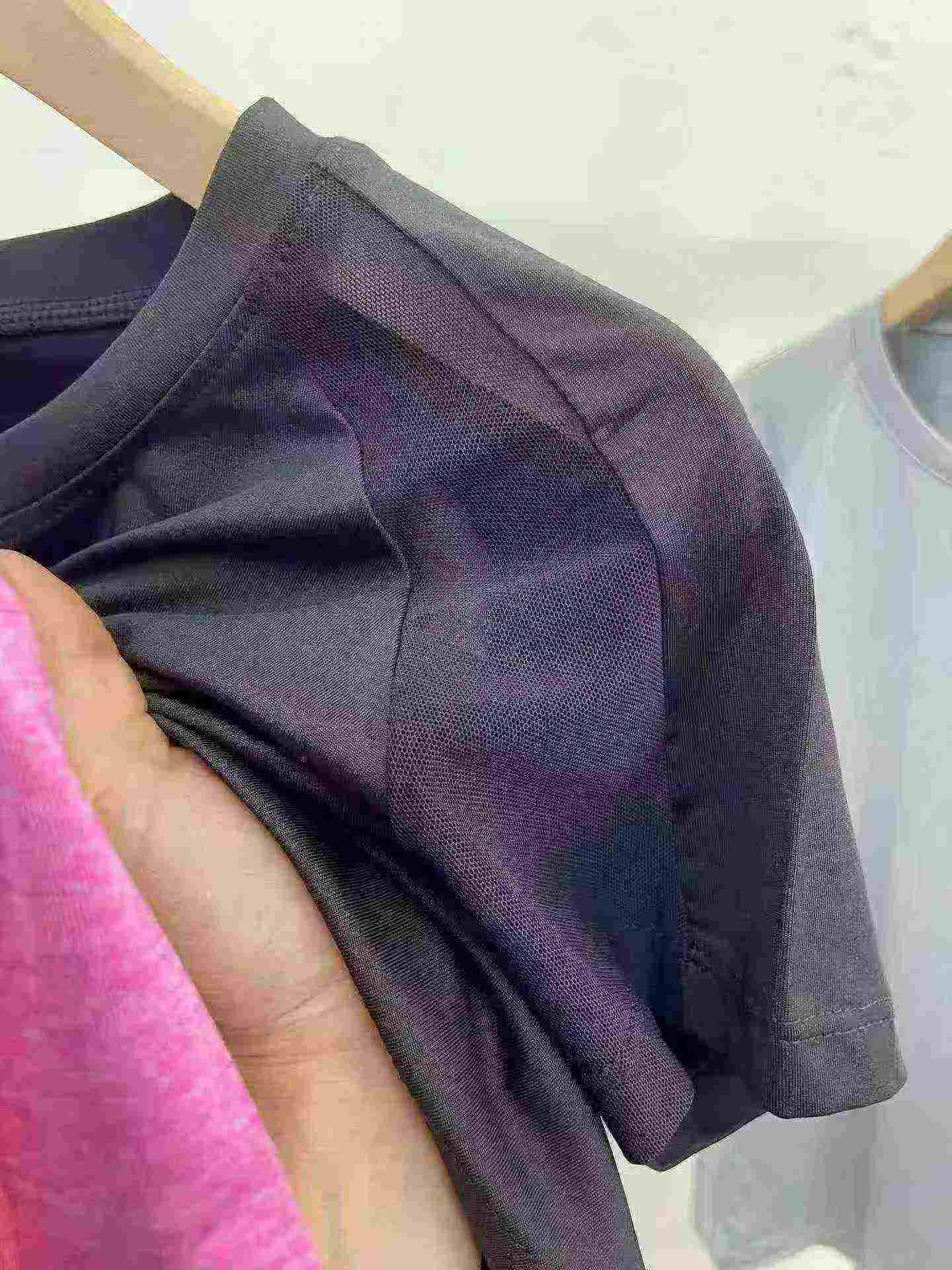 1400PCS Spliced Mesh Quick Dry Sports Yoga Short Sleeve Tops - Image 6