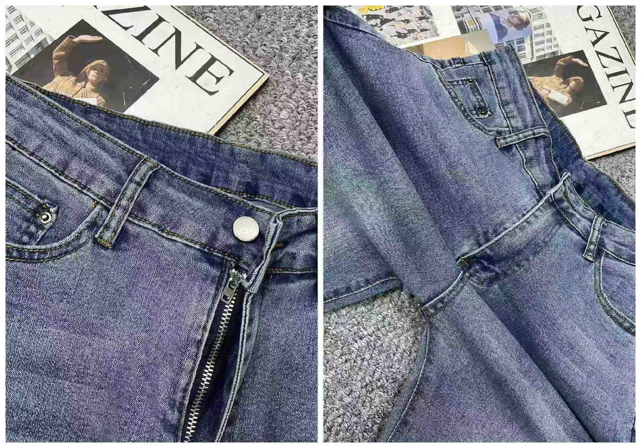 New Vintage Slit Design Jeans for Spring Summer, About 280 Pieces - Image 9