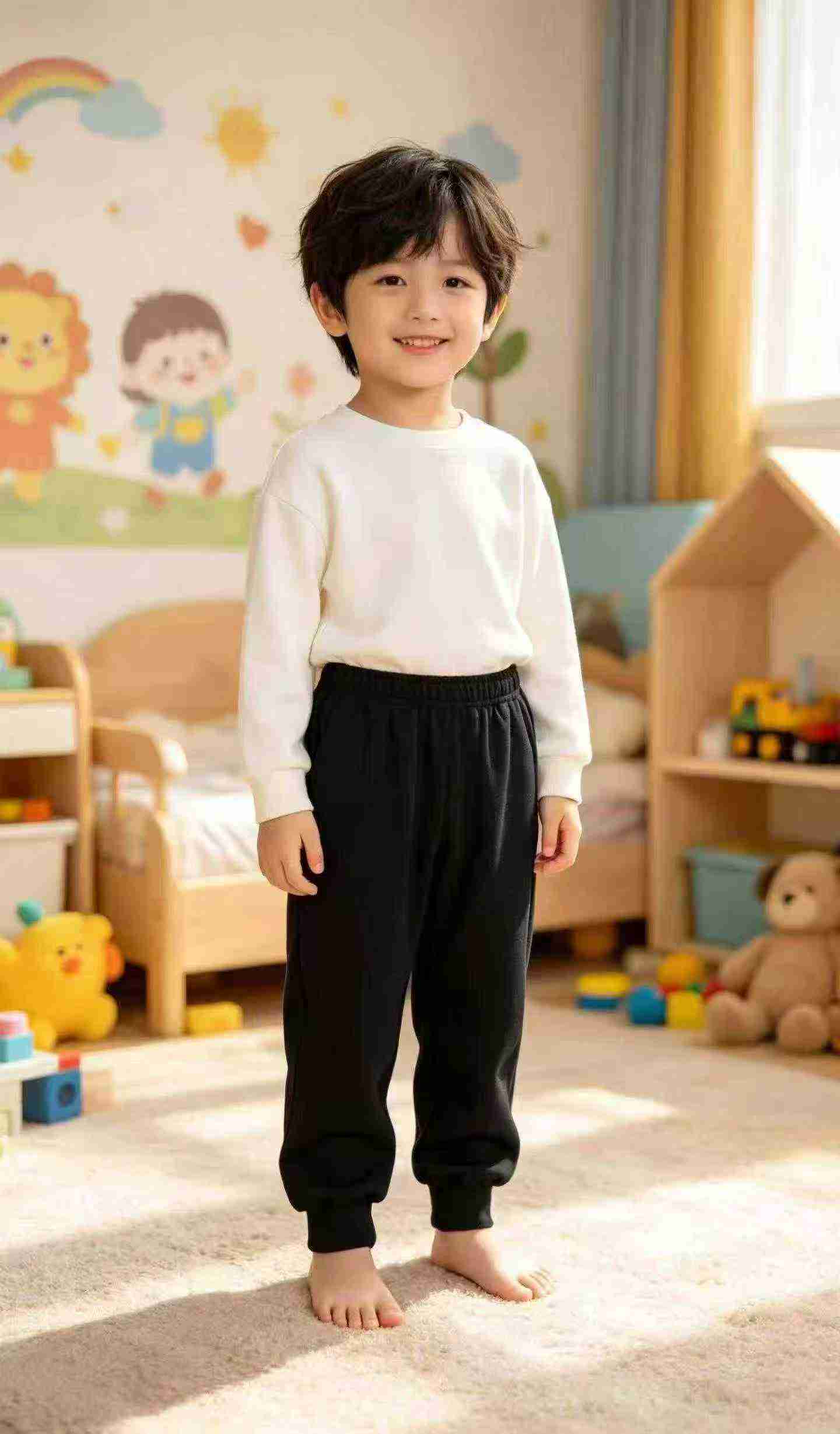 About 110 Pcs Clearance Kids Fleece Lined Sweatpants Sizes 110-160 - Image 3