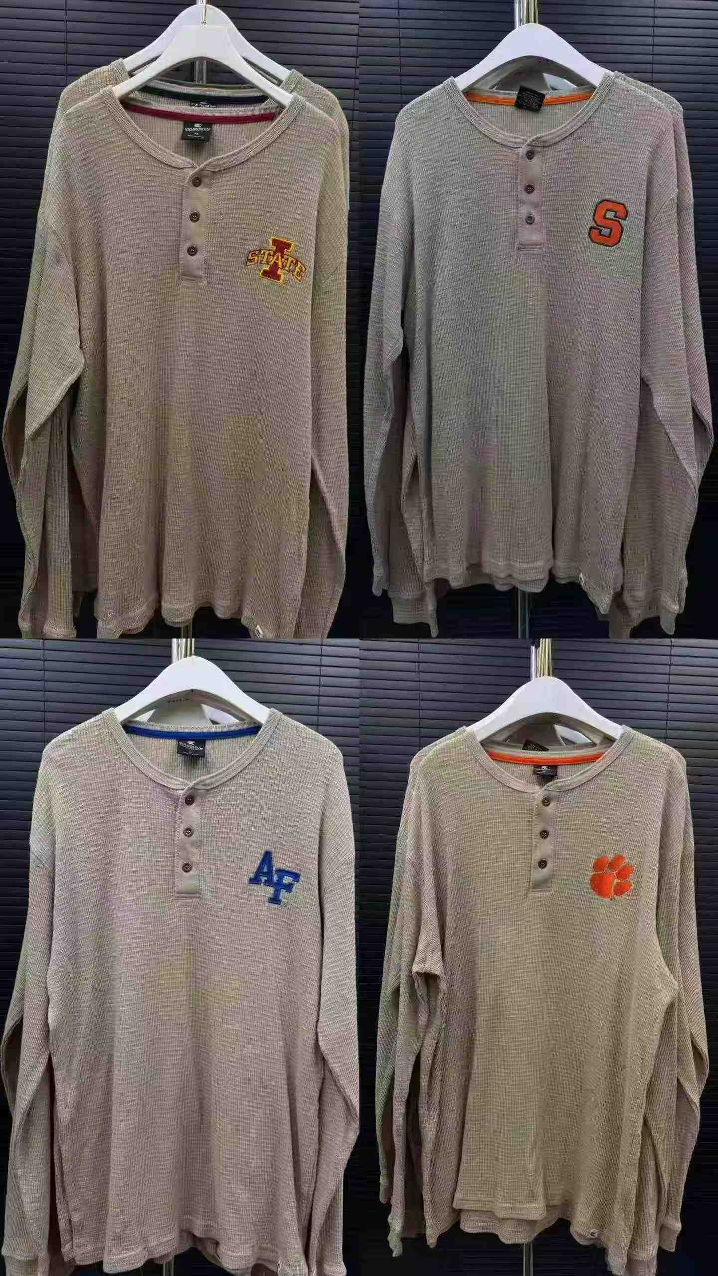 320 Pieces Foreign Trade Brand Men's Pure Cotton Waffle Tops - Image 8