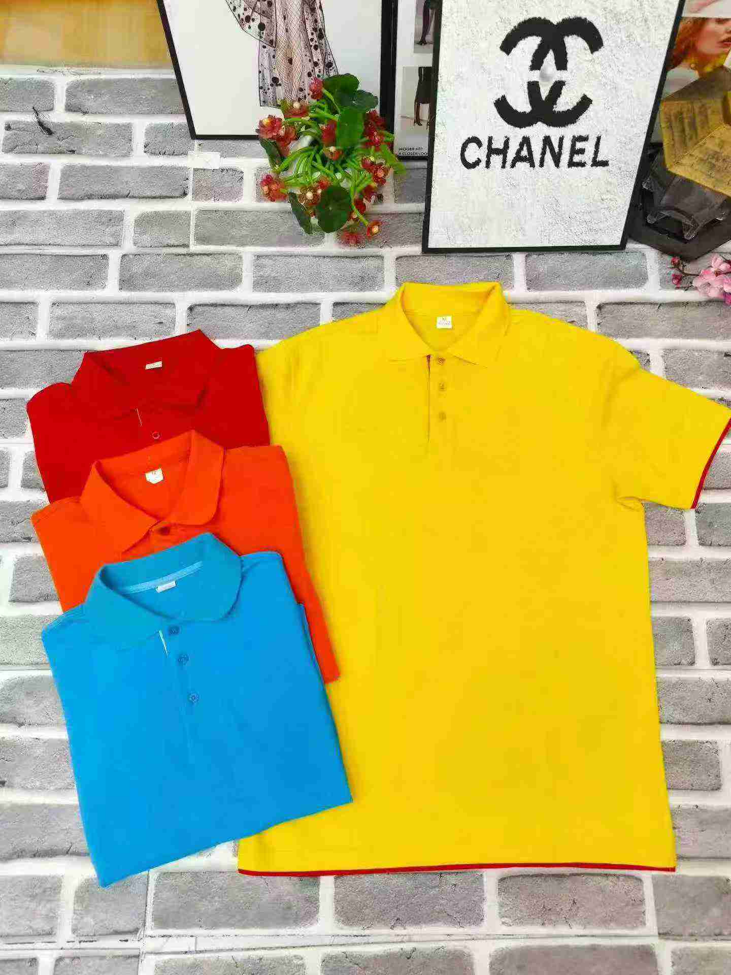 Camisas Polo Unisex Versátiles de Bloque de Color con Cuello Abatible, un Total de 4714 Piezas - Image 4