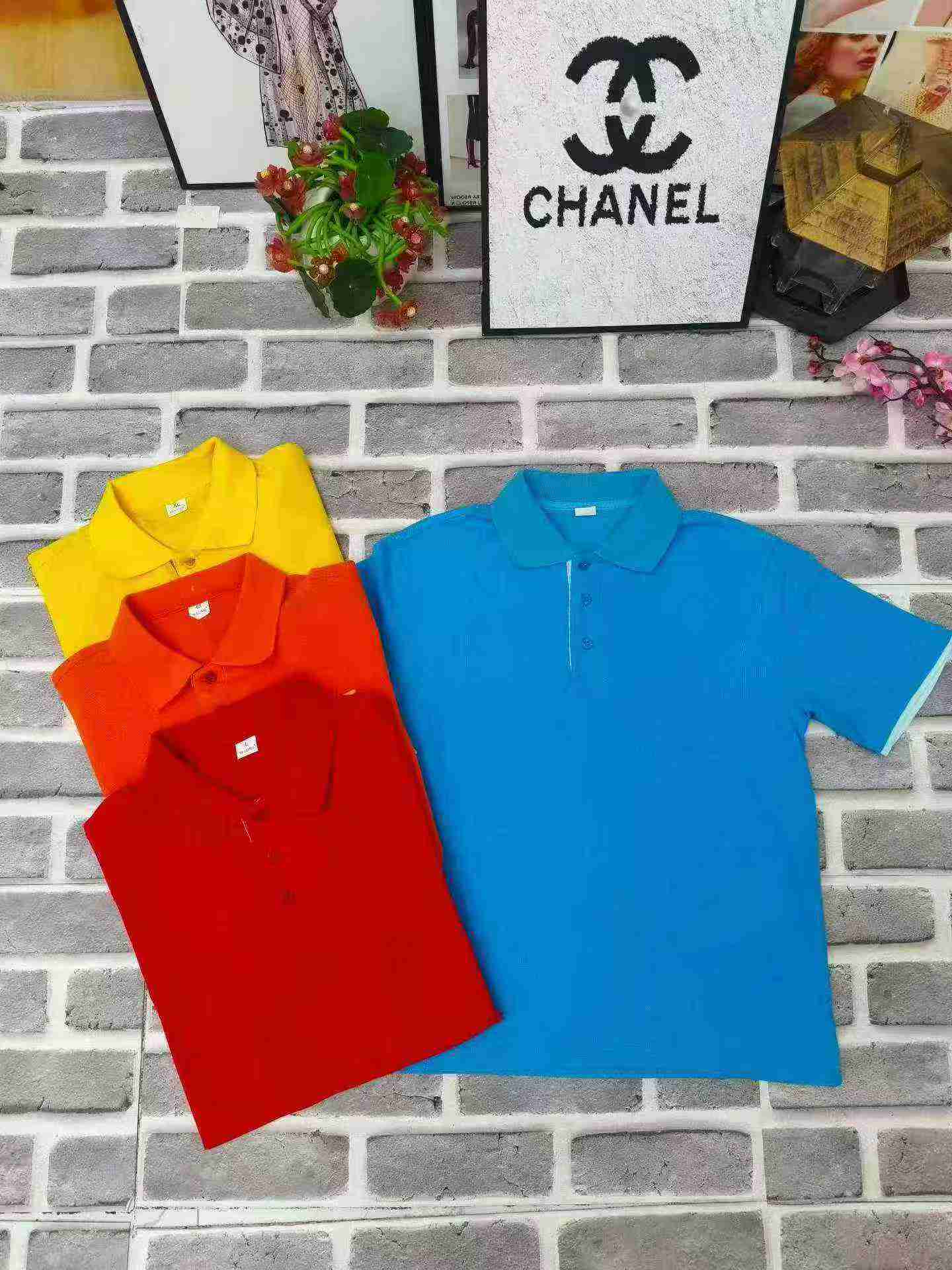 Camisas Polo Unisex Versátiles de Bloque de Color con Cuello Abatible, un Total de 4714 Piezas - Image 5