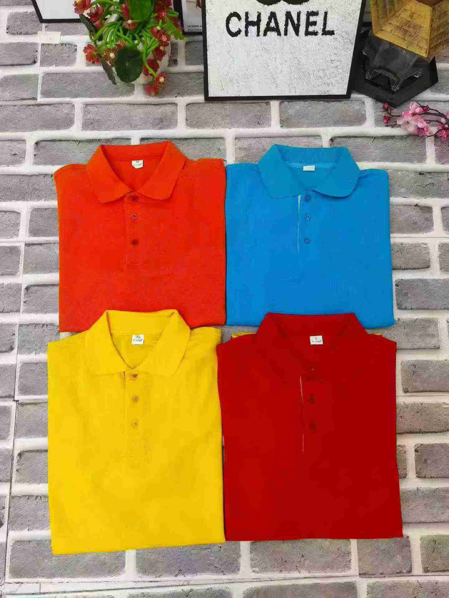 Camisas Polo Unisex Versátiles de Bloque de Color con Cuello Abatible, un Total de 4714 Piezas - Image 6