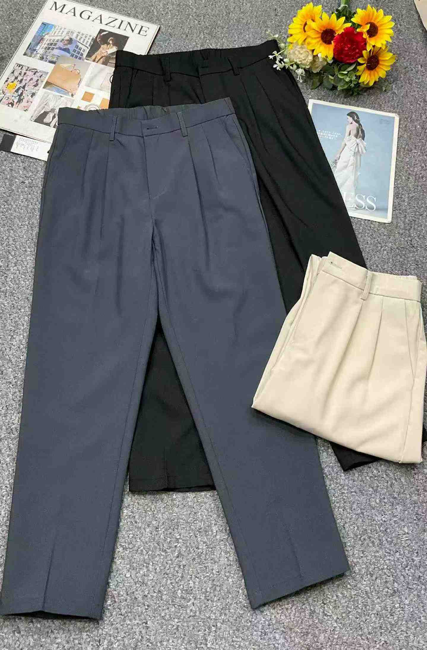 New Spring Summer Men's Business Casual Dress Pants, Size 28-38, Around 440 Pcs - Image 2