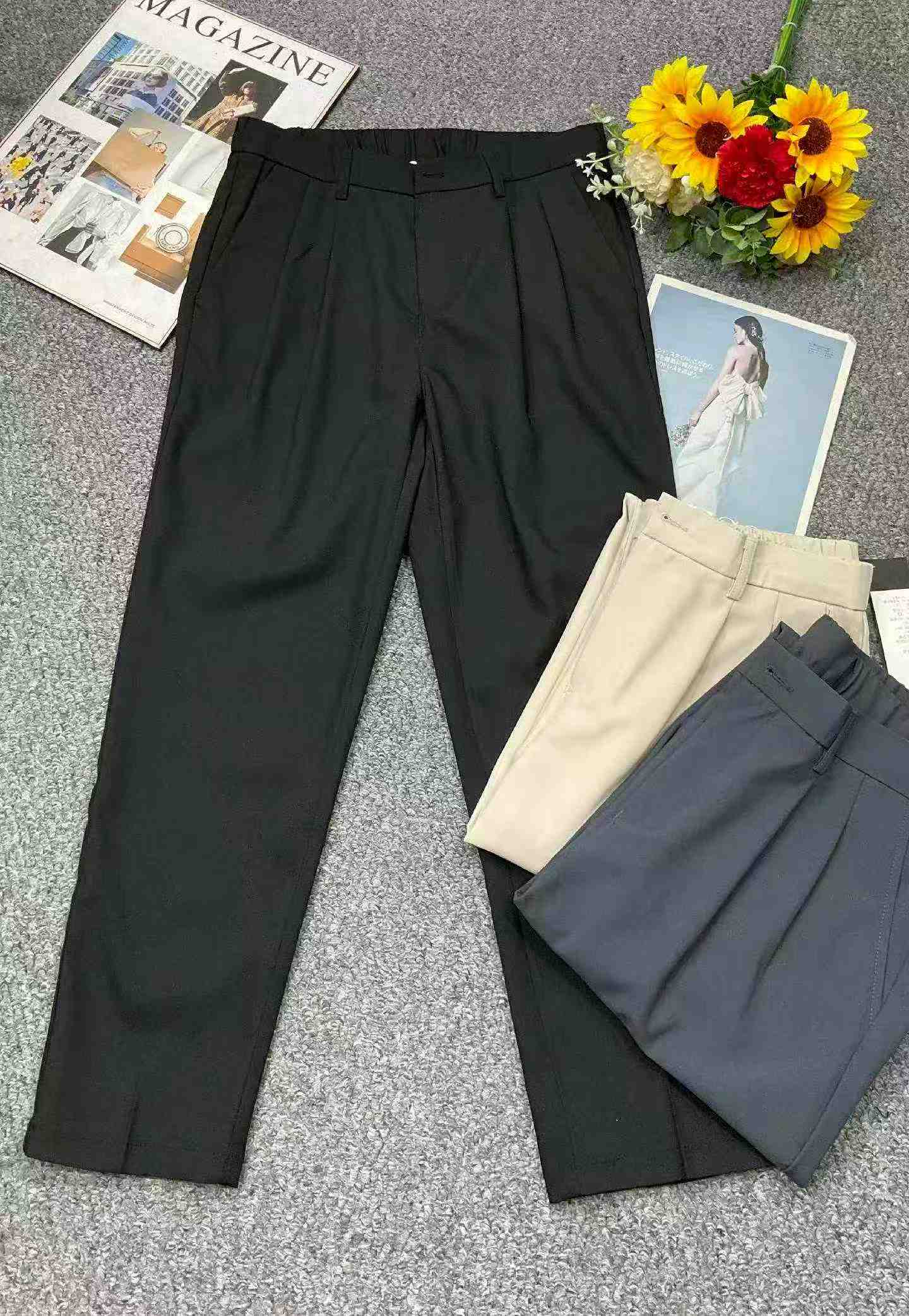 New Spring Summer Men's Business Casual Dress Pants, Size 28-38, Around 440 Pcs - Image 3
