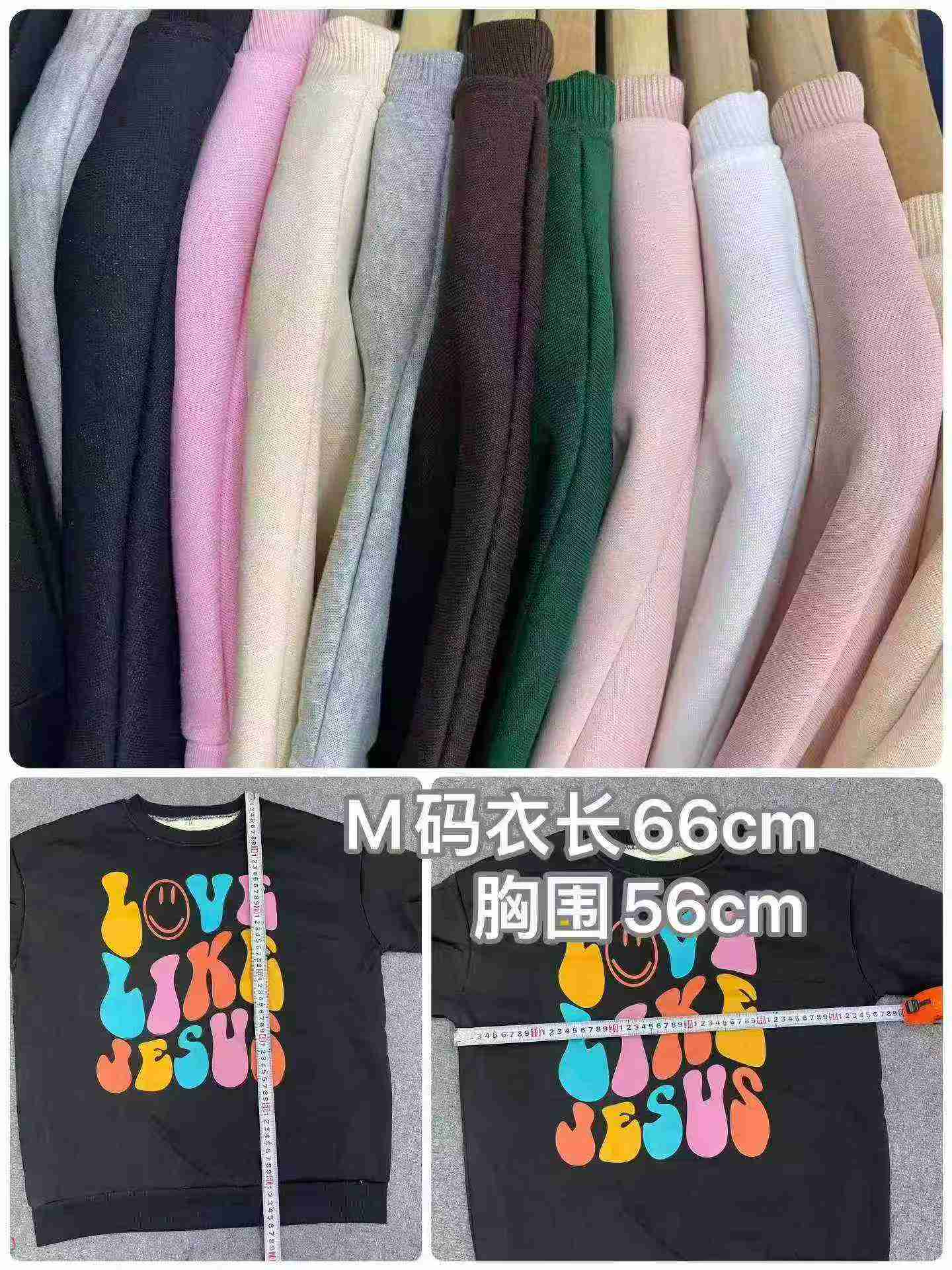 Large Size Thickened Fleece Casual Loose Sweatshirts 1163 Pieces - Image 8