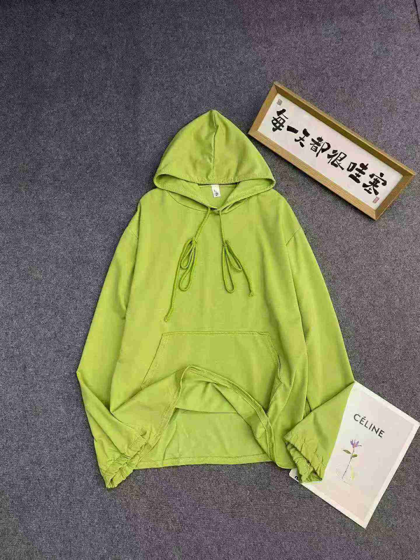 223pcs Cotton Mid-length Loose Hoodies - Image 3