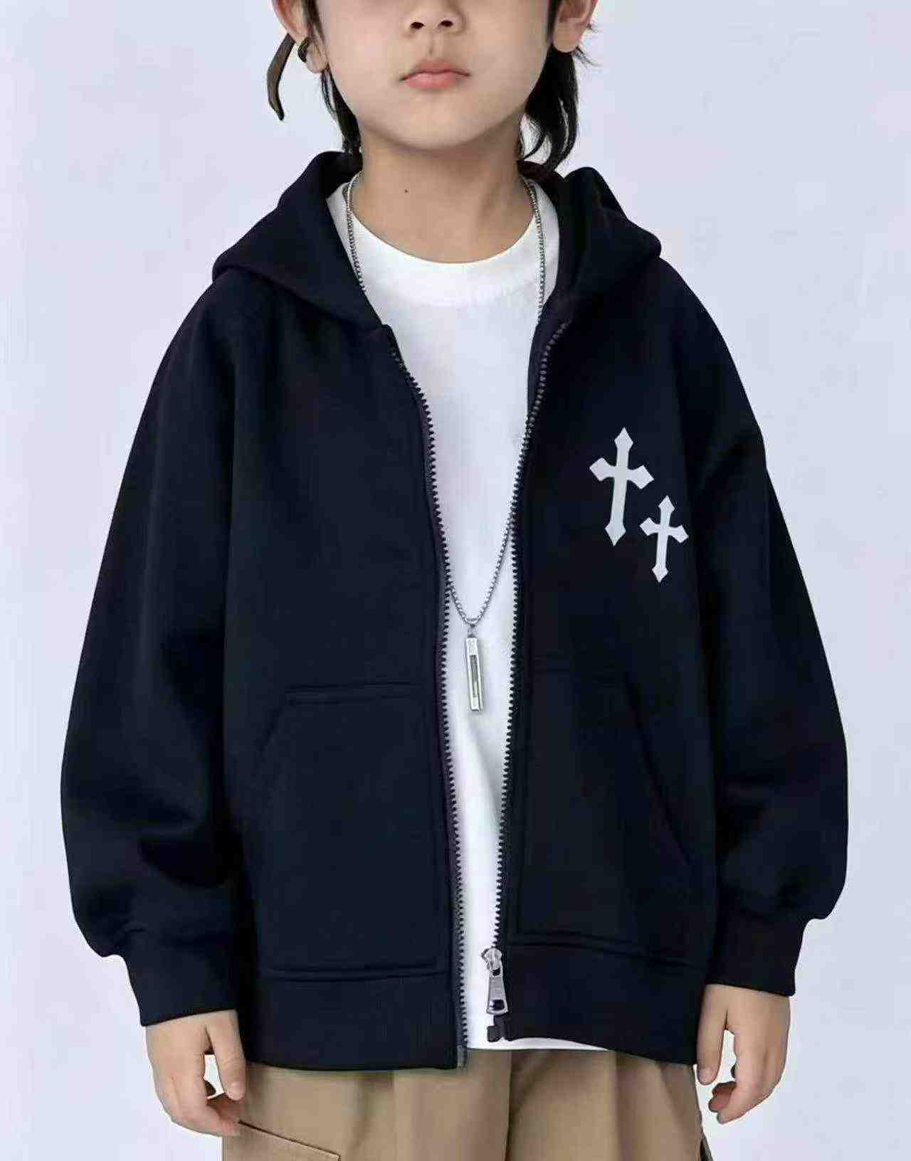 260 Pcs Older Kids Fleece Zipper Hoodies - Image 3