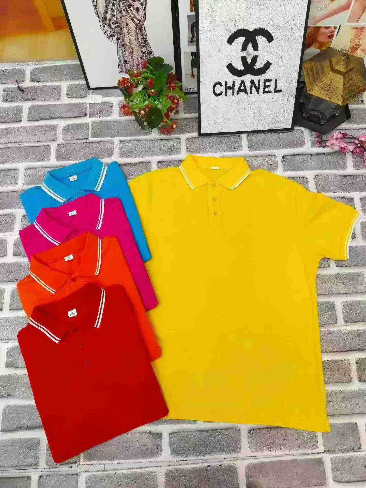 Uniseksowe uniwersalne luźne koszule polo z klapą 3553 sztuk XS-5XL 5 kolorów - Image 6
