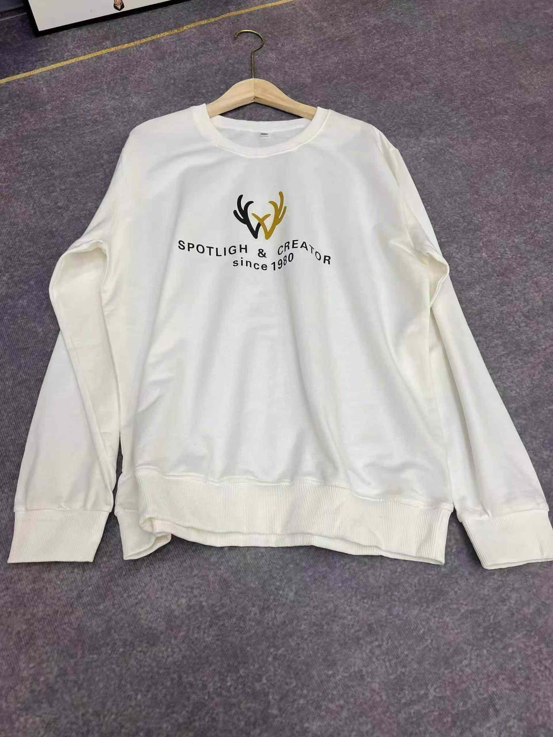 255 Pcs Couple Style Cotton Loose Crew Neck Sweatshirts - Image 3
