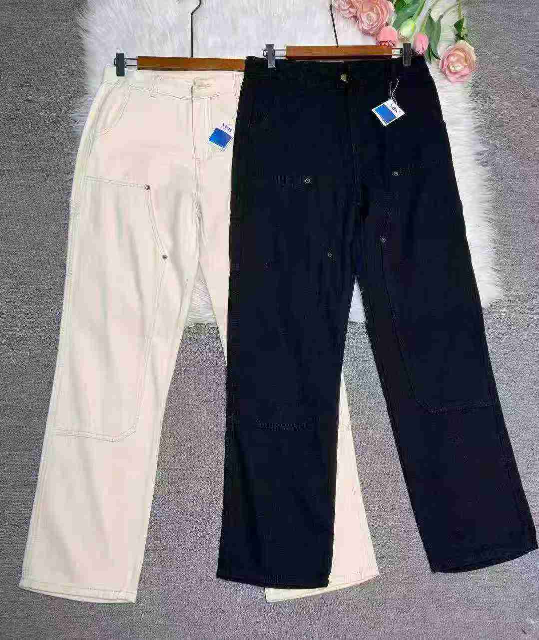 238 Pcs Men's American Workwear Washed Cotton Loose Straight Jeans - Image 2