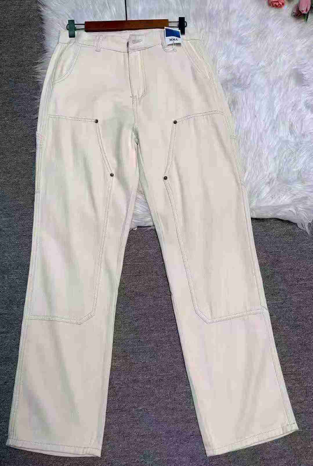 238 Pcs Men's American Workwear Washed Cotton Loose Straight Jeans - Image 3