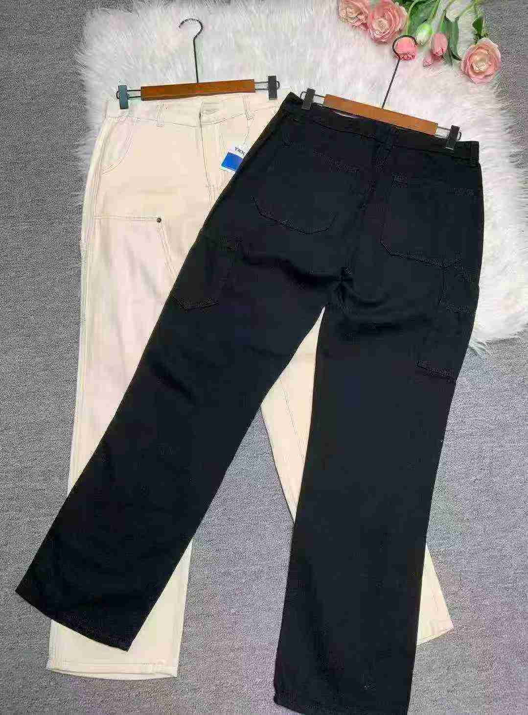 238 Pcs Men's American Workwear Washed Cotton Loose Straight Jeans - Image 4