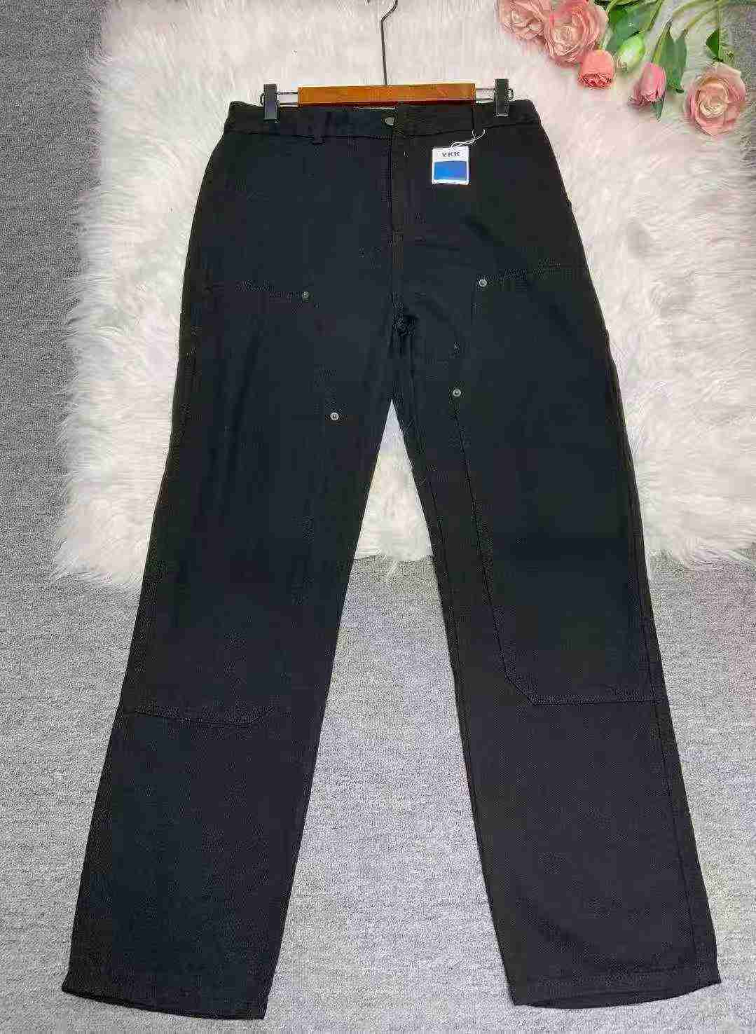 238 Pcs Men's American Workwear Washed Cotton Loose Straight Jeans - Image 5