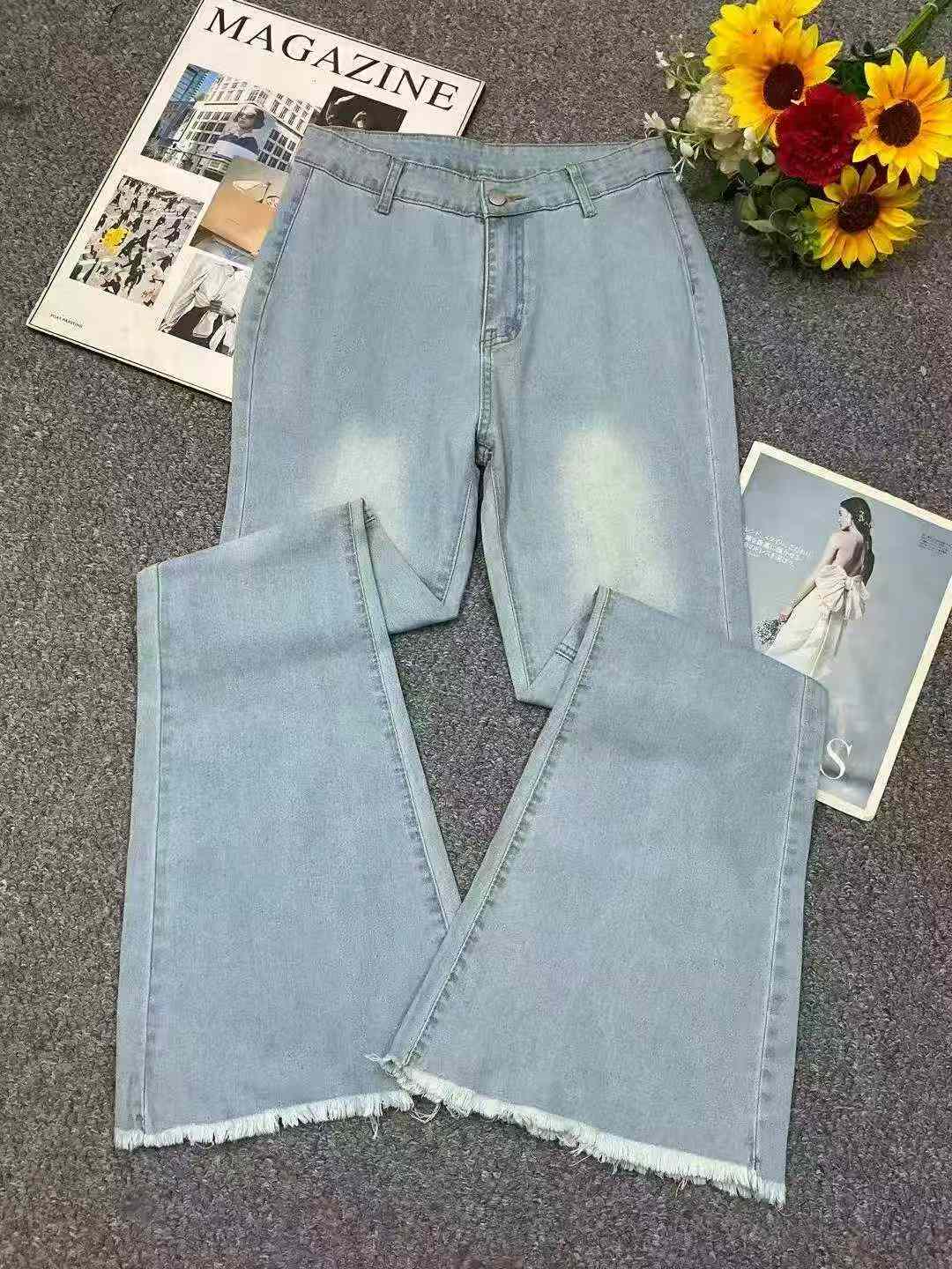 New Spring Summer American Style Loose Flared Jeans, Individual Packing, Size S-2XL, 345 Pieces - Image 3