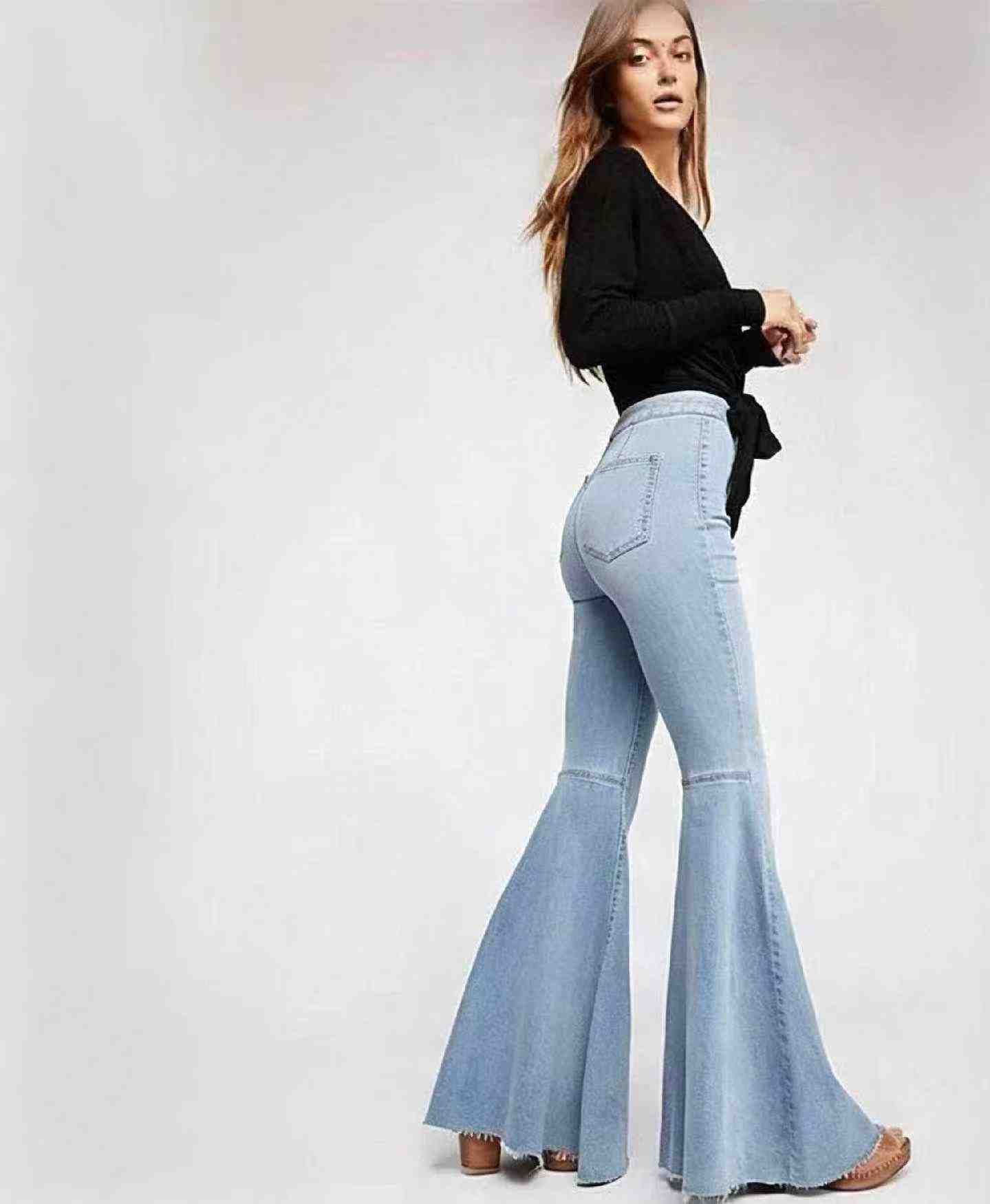 New Spring Summer American Style Loose Flared Jeans, Individual Packing, Size S-2XL, 345 Pieces - Image 6