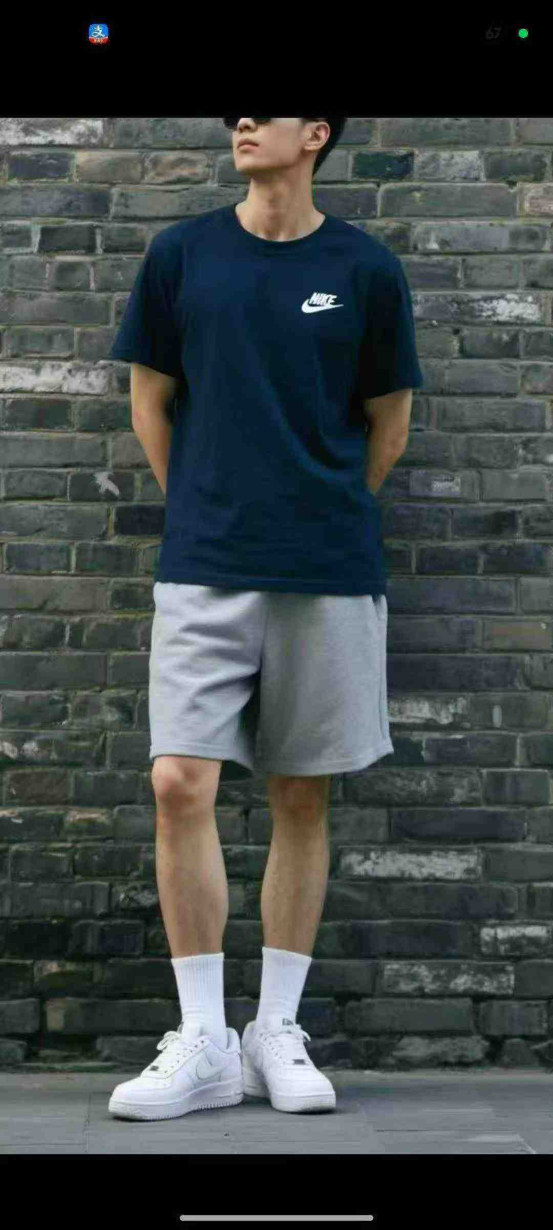 30000 Pieces Men's Cotton Blue Short Sleeve Casual Sports Printed T-shirts - Image 2