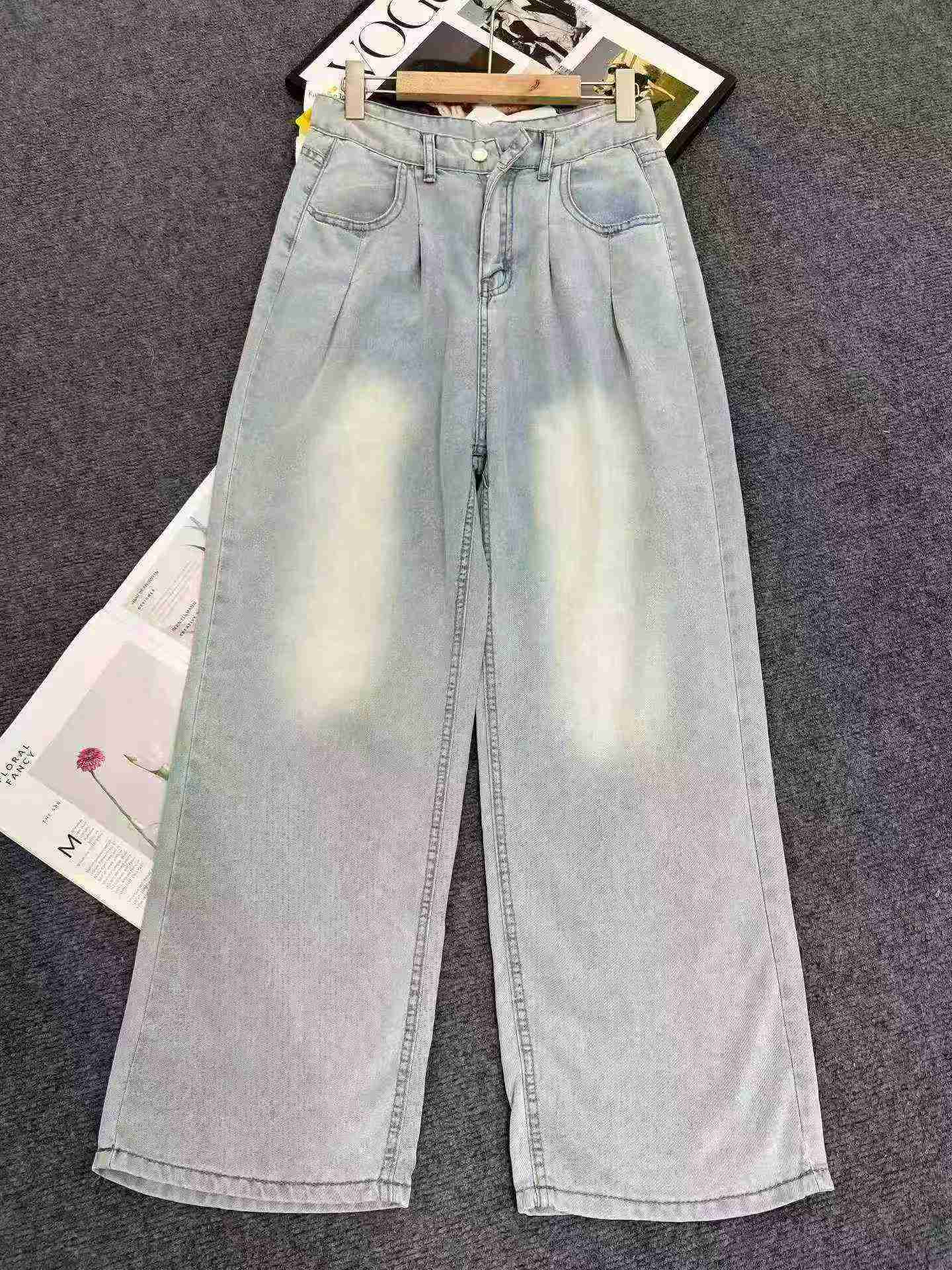 Women's Summer Thin Tencel Wide Leg Denim Jeans 300PCS Stock - Image 7