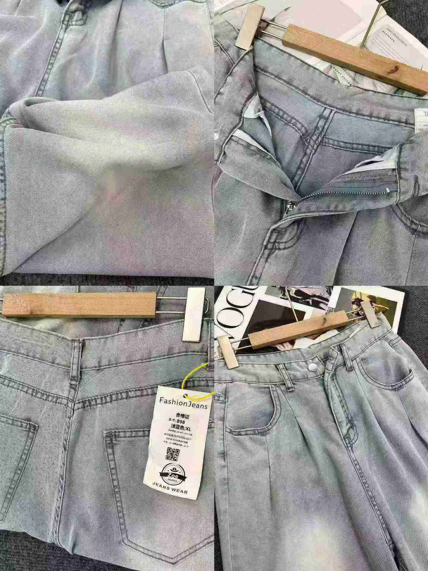 Women's Summer Thin Tencel Wide Leg Denim Jeans 300PCS Stock - Image 9