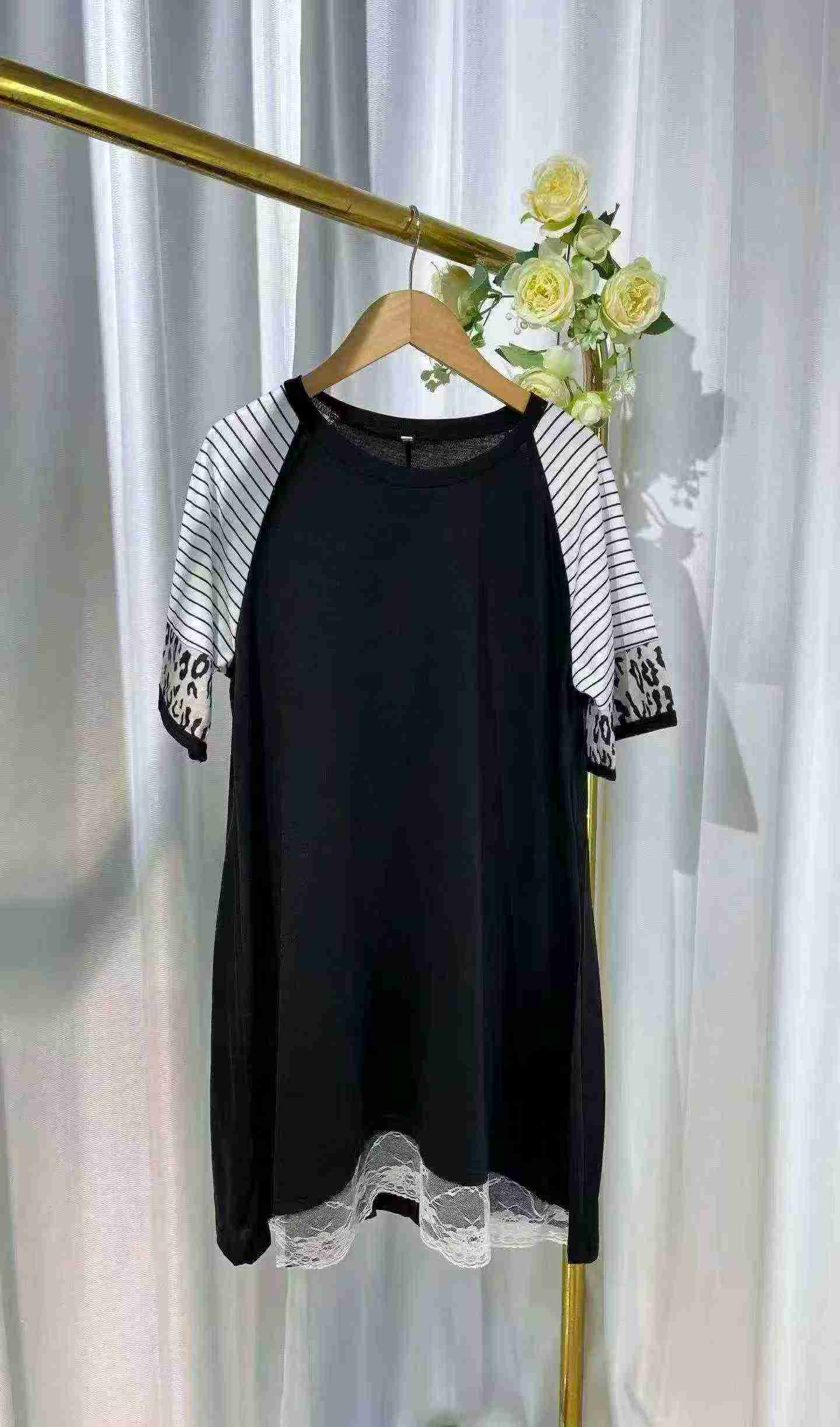 B56-5 Gauni la Pamba yenye Mikono Mifupi ya Lace, Takribani Vipande 260 - Image 8