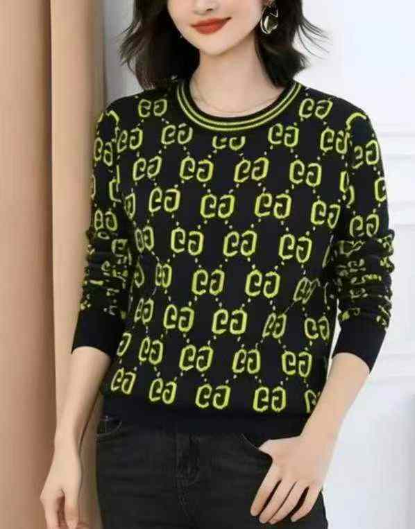 เสื้อสเวตเตอร์คอกลมทรงหลวม ลายแจควาร์ดสีตัดกัน สำหรับฤดูใบไม้ร่วง-ฤดูหนาว จำนวน 1140 ชิ้น - Image 6