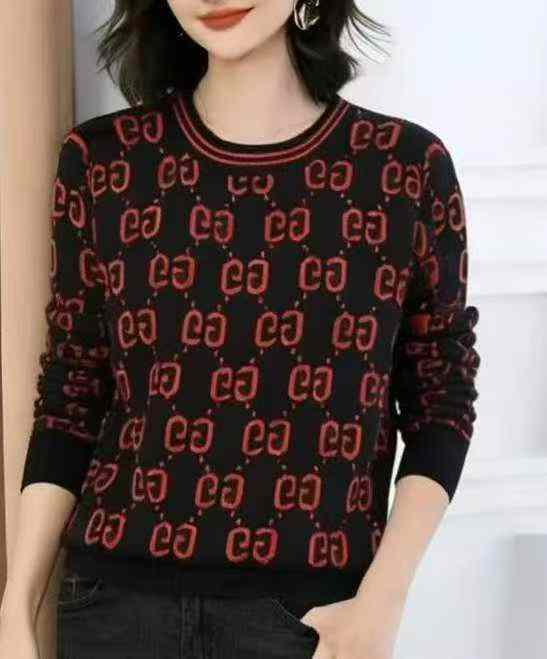 เสื้อสเวตเตอร์คอกลมทรงหลวม ลายแจควาร์ดสีตัดกัน สำหรับฤดูใบไม้ร่วง-ฤดูหนาว จำนวน 1140 ชิ้น - Image 7