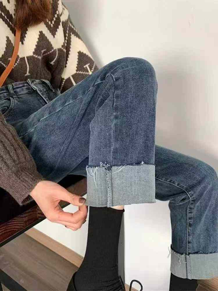 Jeans za Sigara Mpya za Msimu wa Masika na Kiangazi, Zenye Unyumbufu wa Juu, Zilizotengenezwa kwa Pamba Iliyoshwa kwa Mtindo wa Kizamani, Ukubwa S-XL, Takriban Vipande 1150, Vikiwa na Kifurushi cha kila kimoja pamoja na lebo ya kuning'inia - Image 7