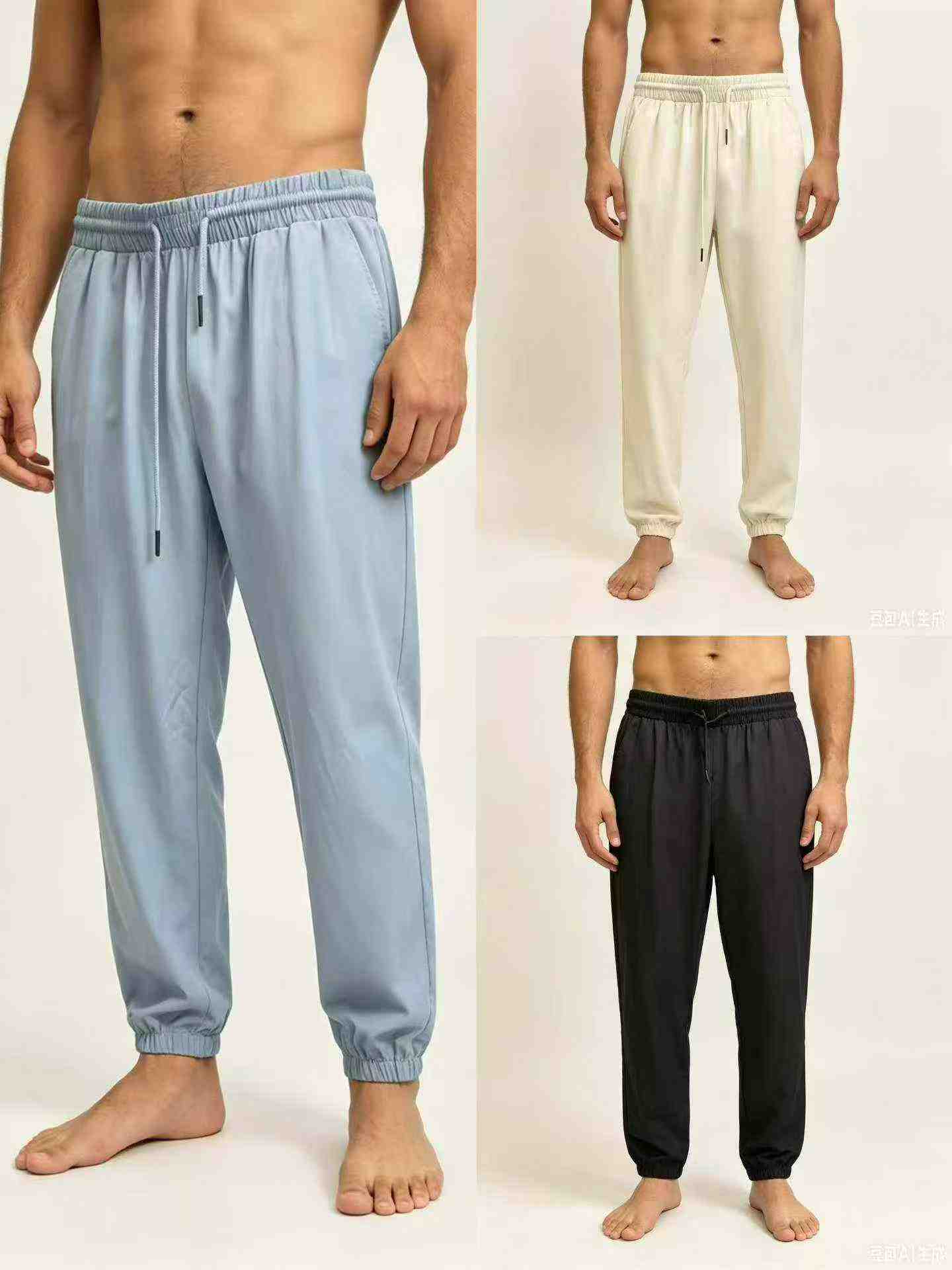 Calças de Esporte Casual de Seda Gelo para Homens, Total de aproximadamente 37730 peças - Image 4