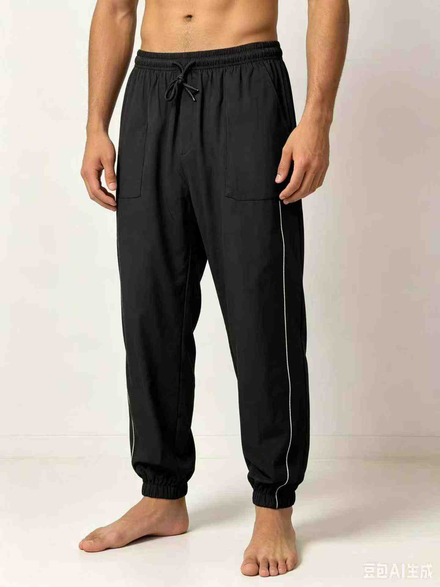 Pantalons de jogging molletonnés décontractés à chevilles élastiquées pour homme, un total de 3980 pièces - Image 5