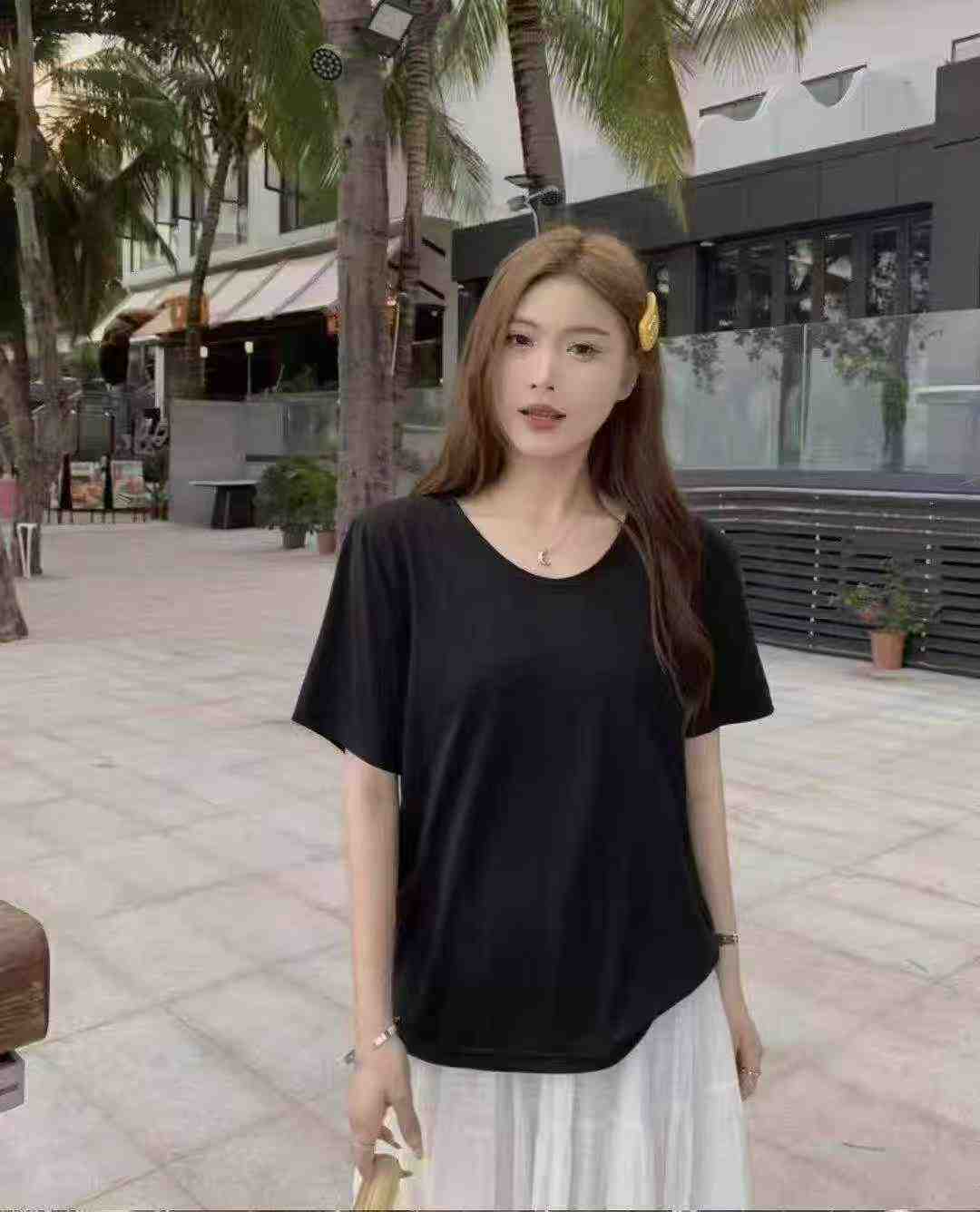 277 pièces de T-shirts de mode de style coréen, simples, amples et polyvalents - Image 3