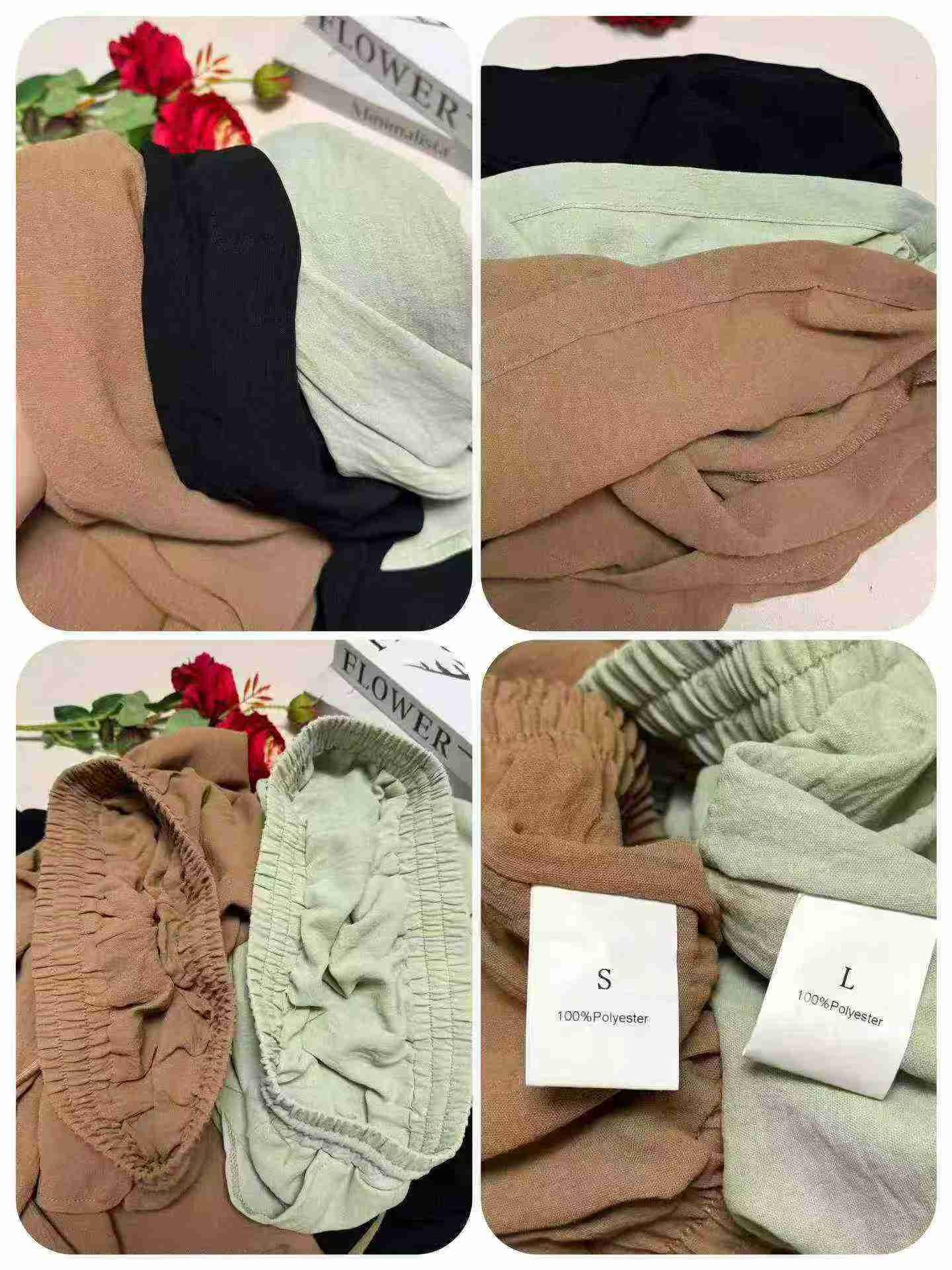 152 Pieces Clearance Women's Imitation Cotton Linen Loose Wide Leg Pants - Image 5