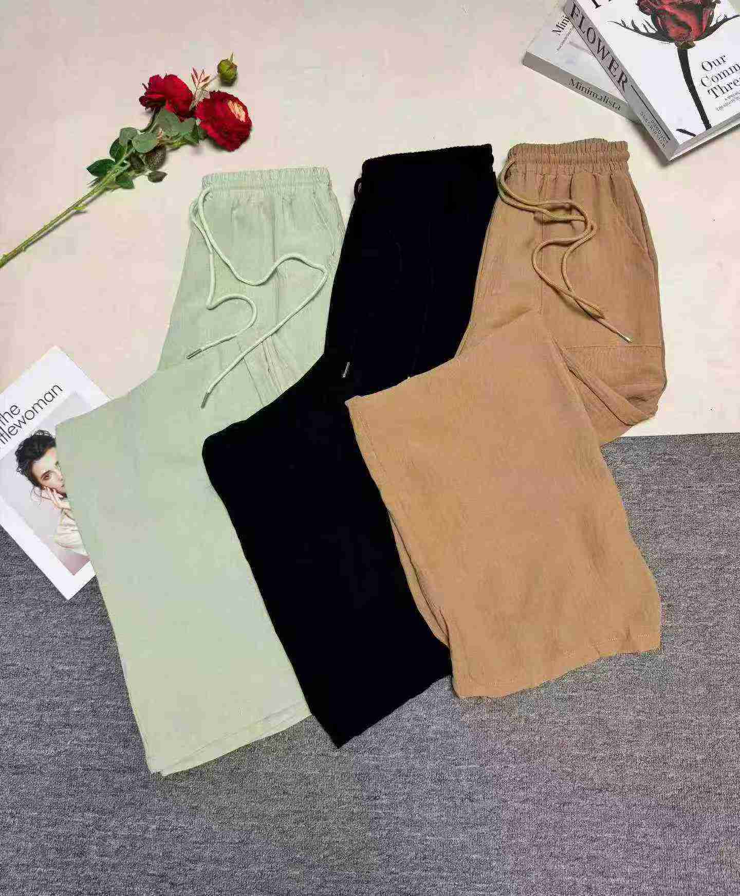 152 Pieces Clearance Women's Imitation Cotton Linen Loose Wide Leg Pants - Image 6