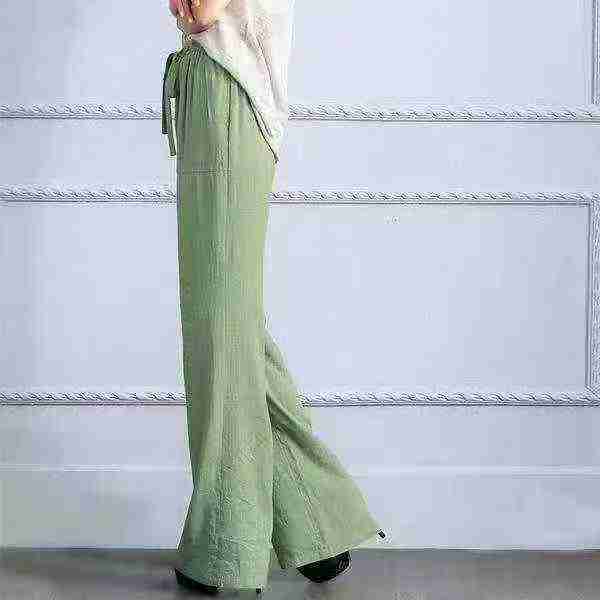 152 Pieces Clearance Women's Imitation Cotton Linen Loose Wide Leg Pants - Image 7