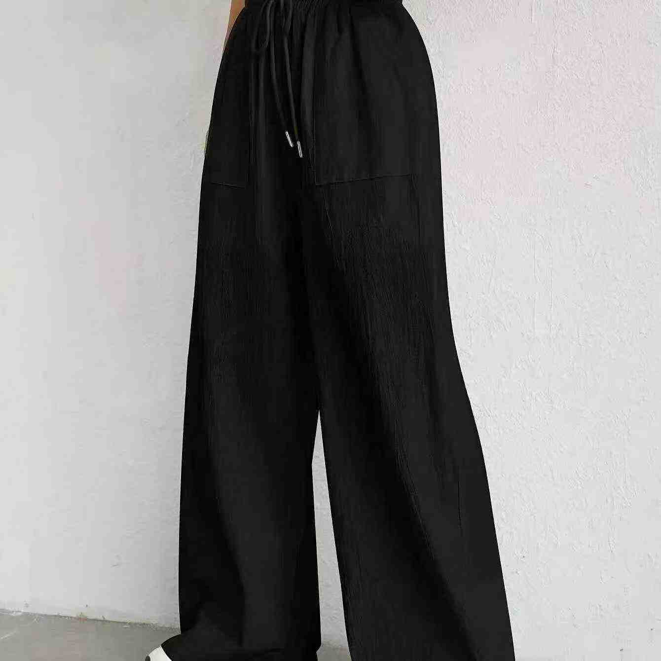 152 Pieces Clearance Women's Imitation Cotton Linen Loose Wide Leg Pants - Image 8